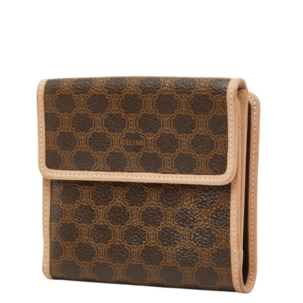 Celine Brown Pvc Leather Wallet (Bi-Fold) (Pre-Owned)