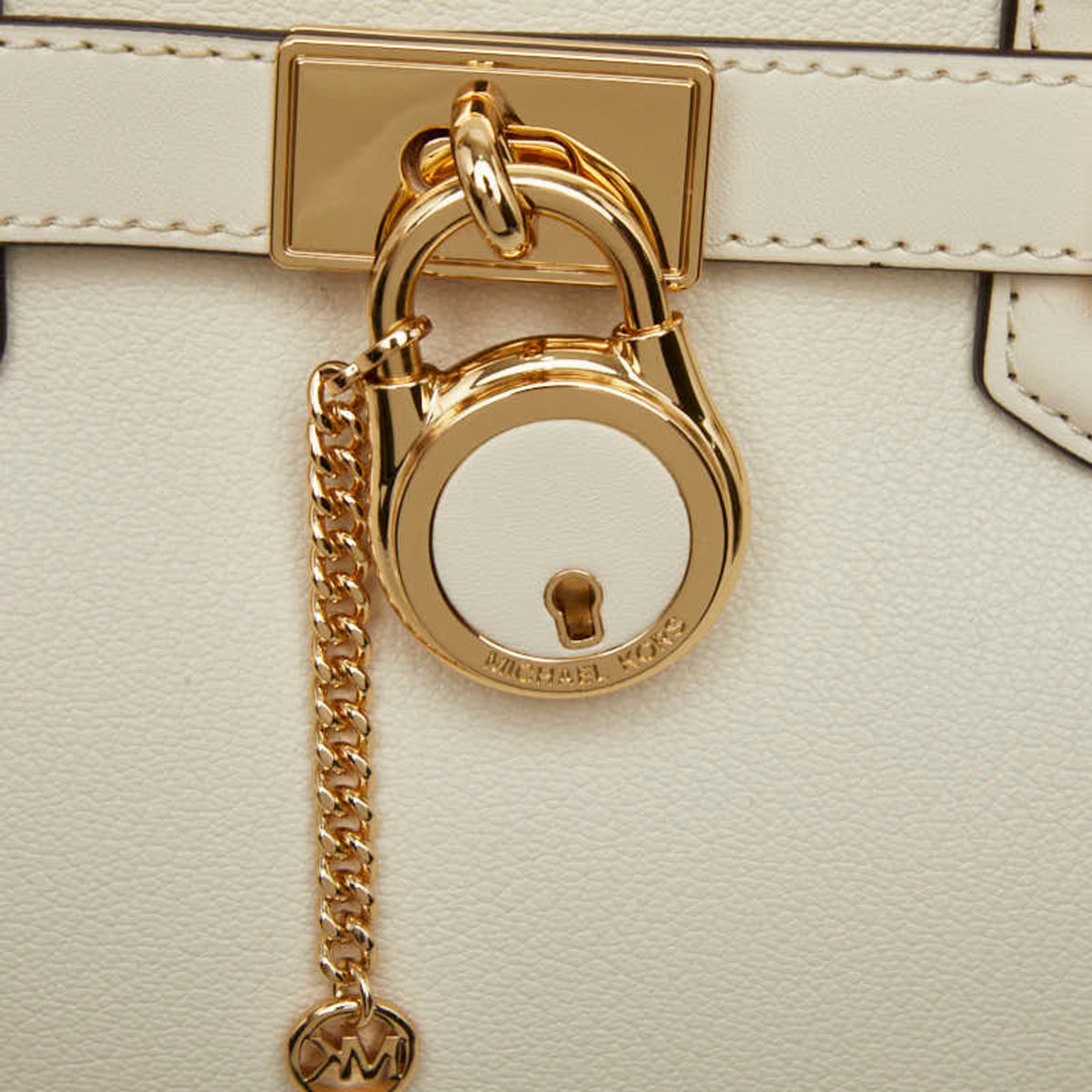 Michael Kors Ivory White Leather Handbag Shoulder Bag (Pre-Owned)