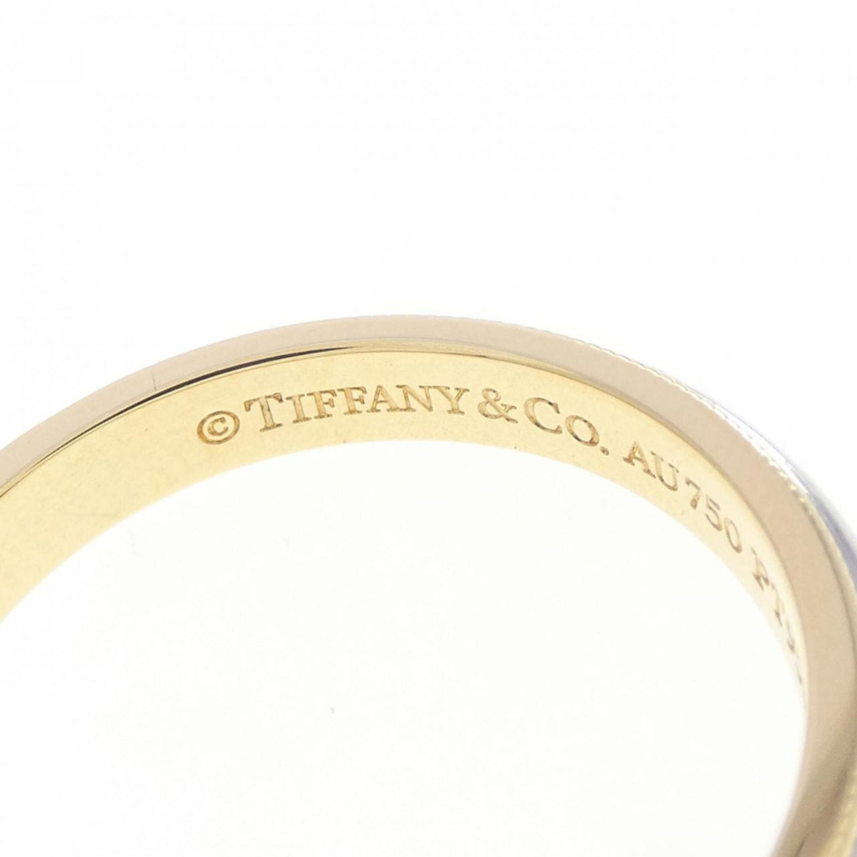 Tiffany Yellow Gold (18K) Platinum 950 Band Ring (Pre-Owned)