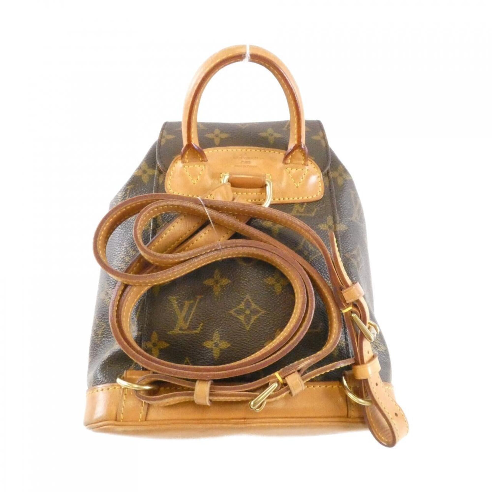 Louis Vuitton Brown Coated Canvas Backpack (Pre-Owned)