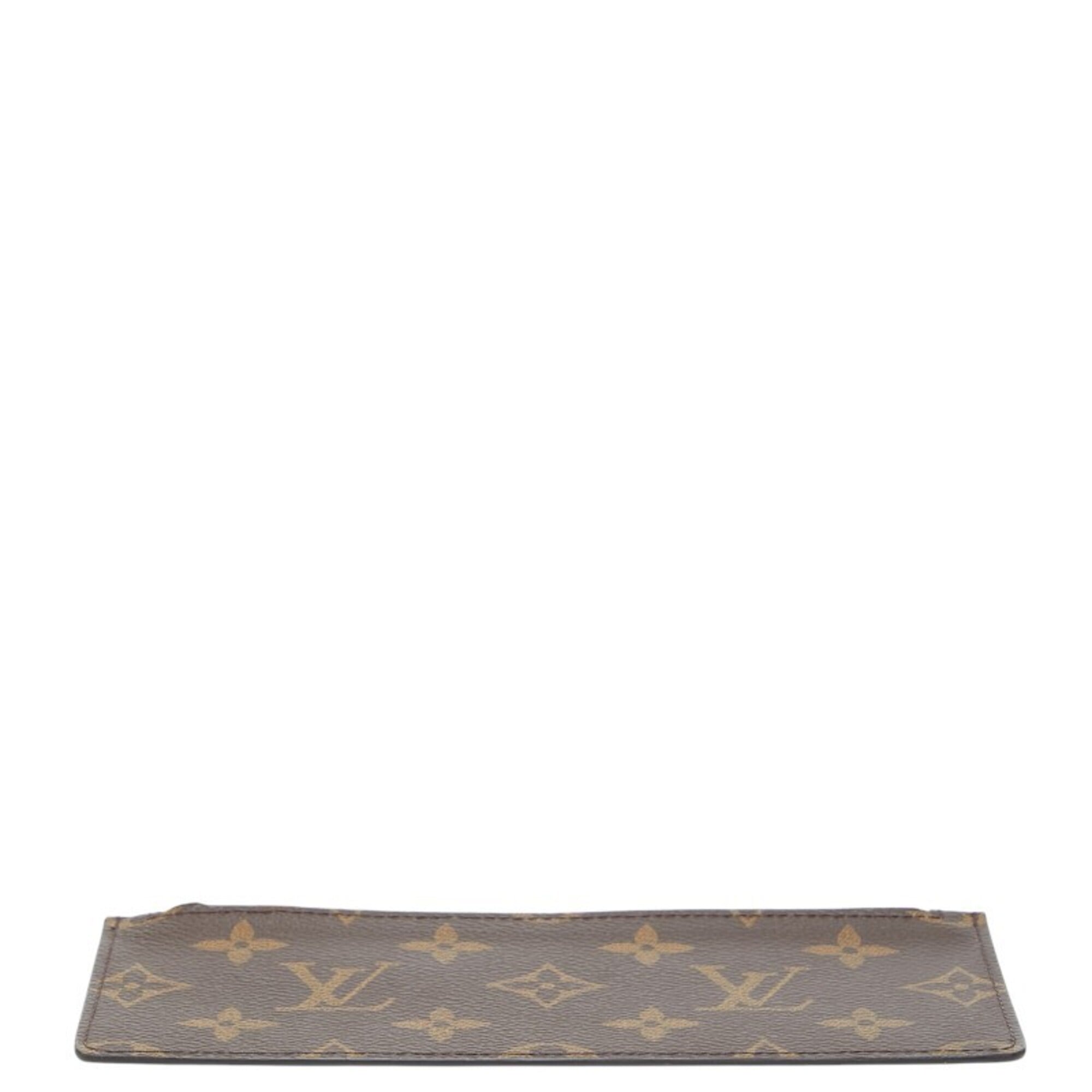 Louis Vuitton Brown Orange Pvc Handbag Pouch (Pre-Owned)