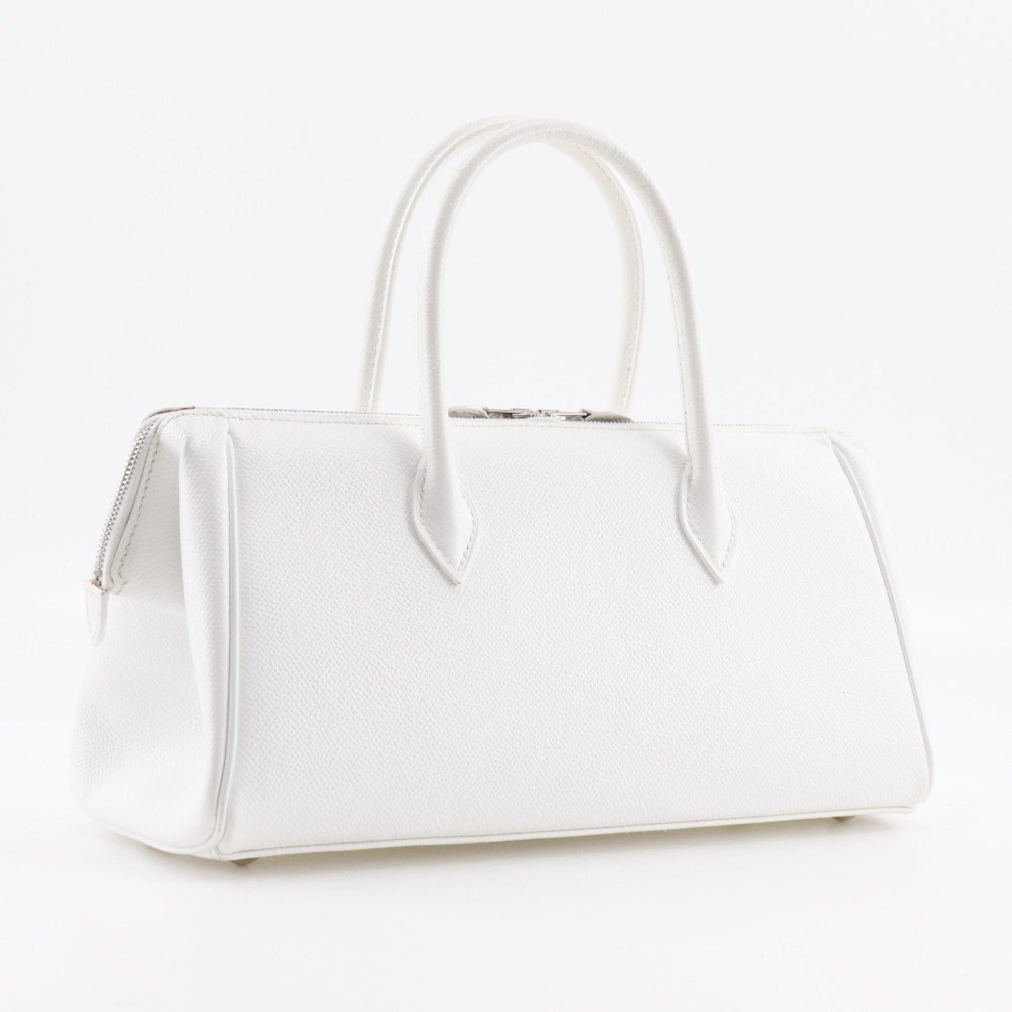 Hermes White Epsom Leather Handbag (Pre-Owned)