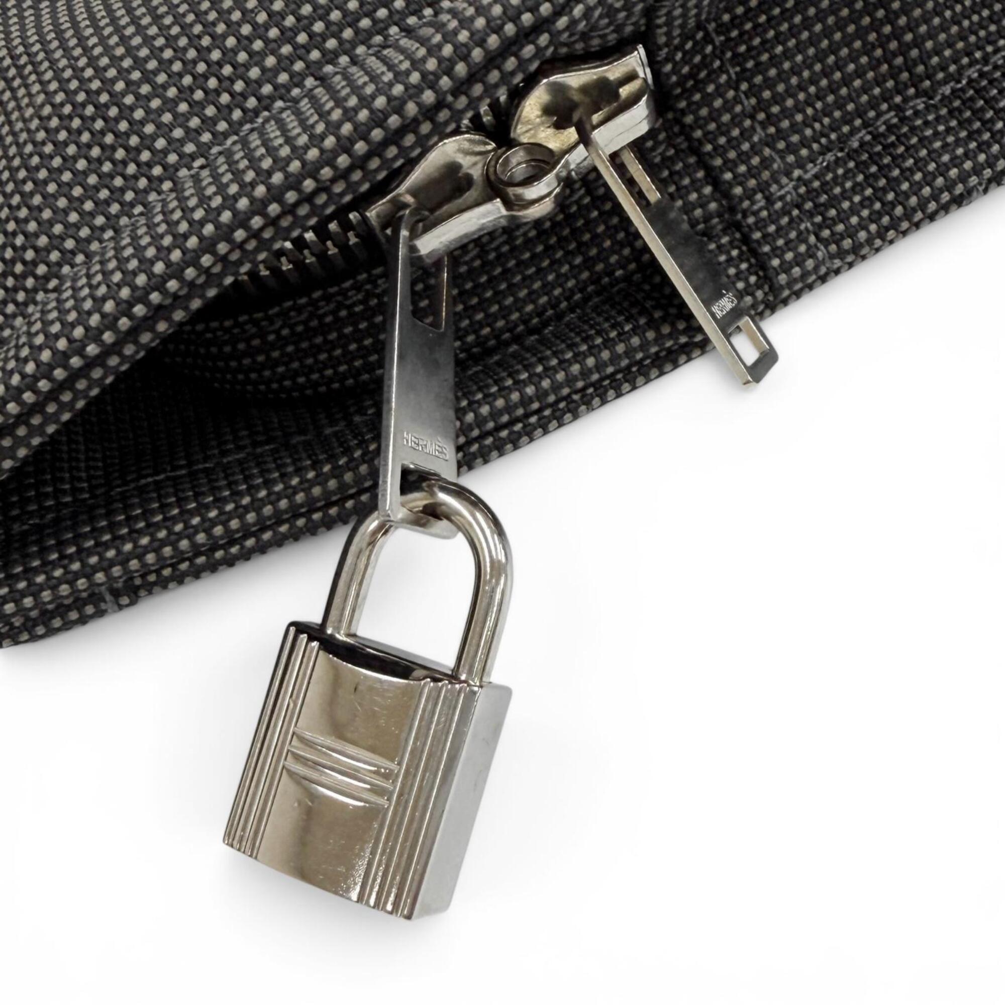 Hermes Gray Polyamide Polyester Backpack (Pre-Owned)