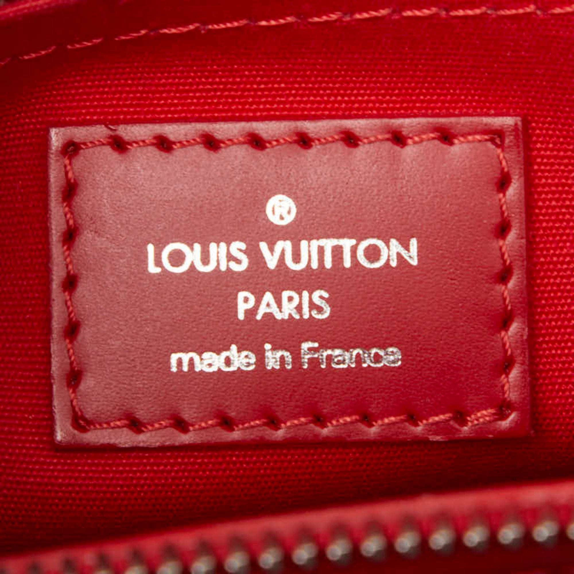 Louis Vuitton Red Color Rouge Leather Handbag Tote Bag (Pre-Owned)