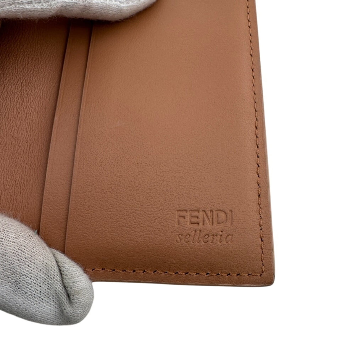 Fendi Pink Leather Wallet (Tri-Fold) (Pre-Owned)