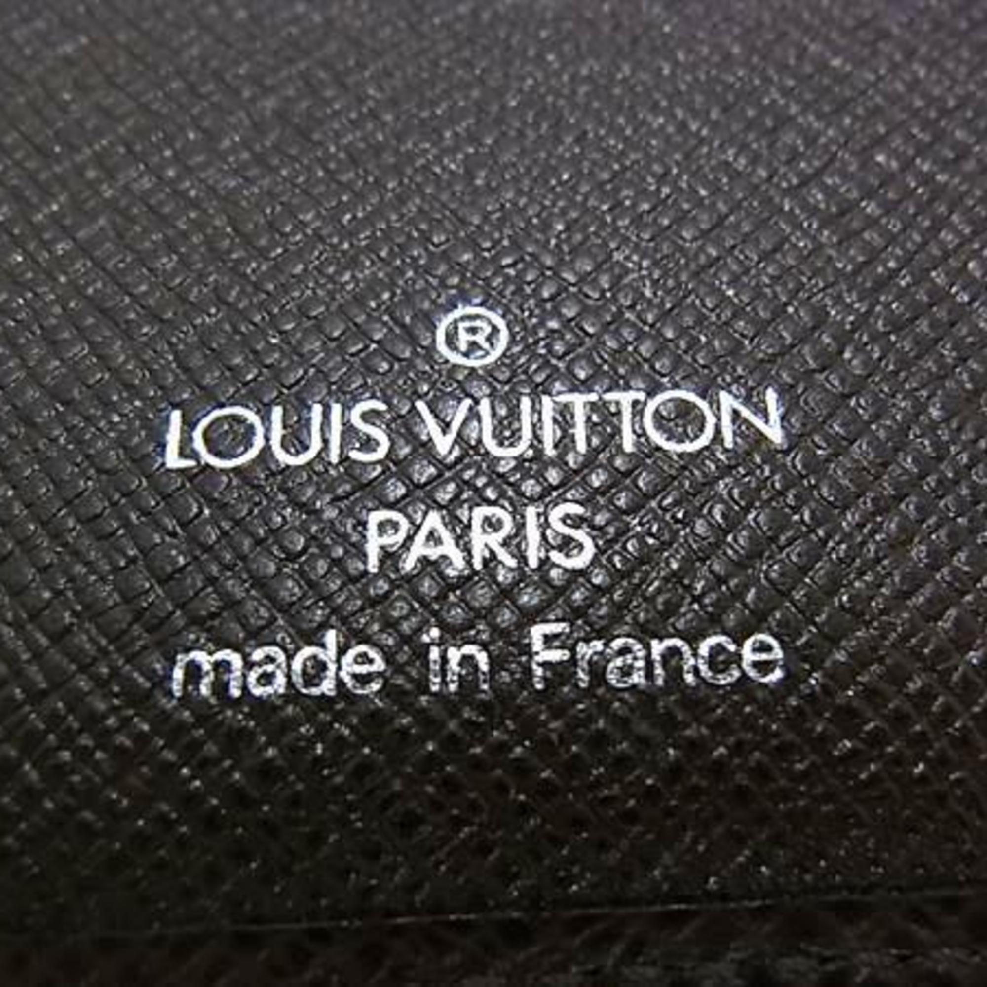 Louis Vuitton Brown Grizzly Taiga Leather Long Wallet (Bi-Fold) (Pre-Owned)