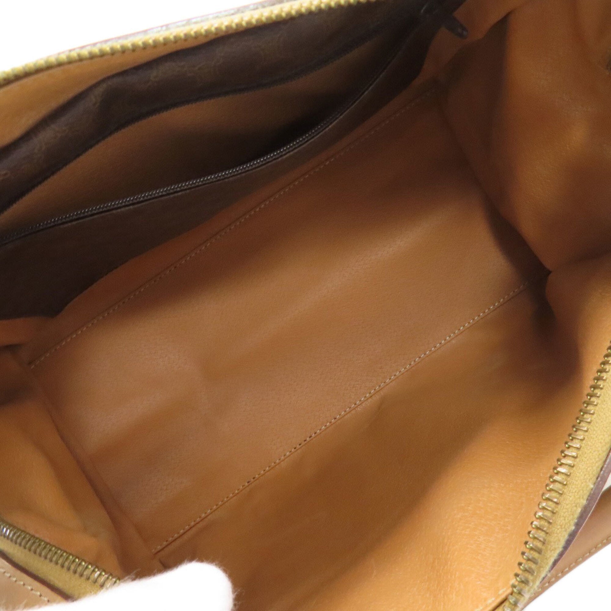 Celine Brown Pvc Leather Boston Bag Handbag (Pre-Owned)