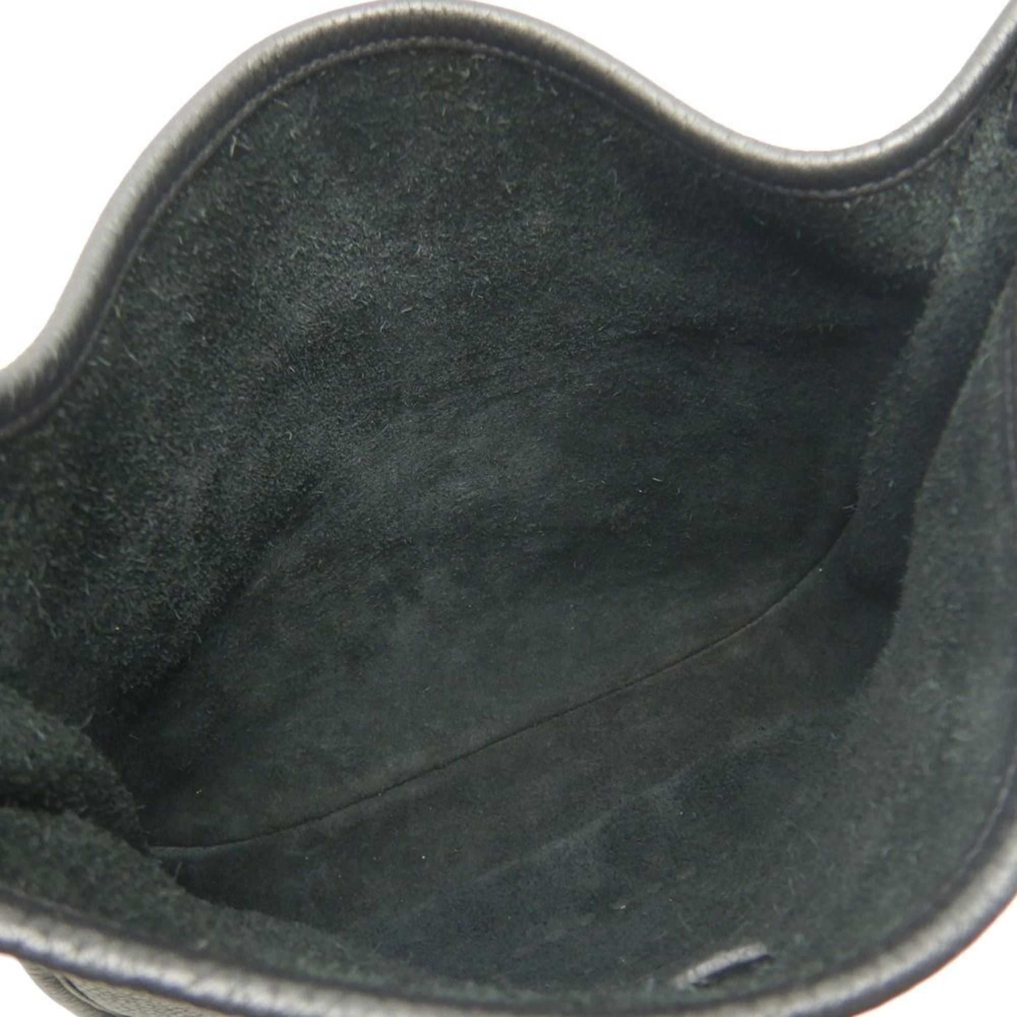 Hermes Black Taurillon Clemence Leather Shoulder Bag (Pre-Owned)