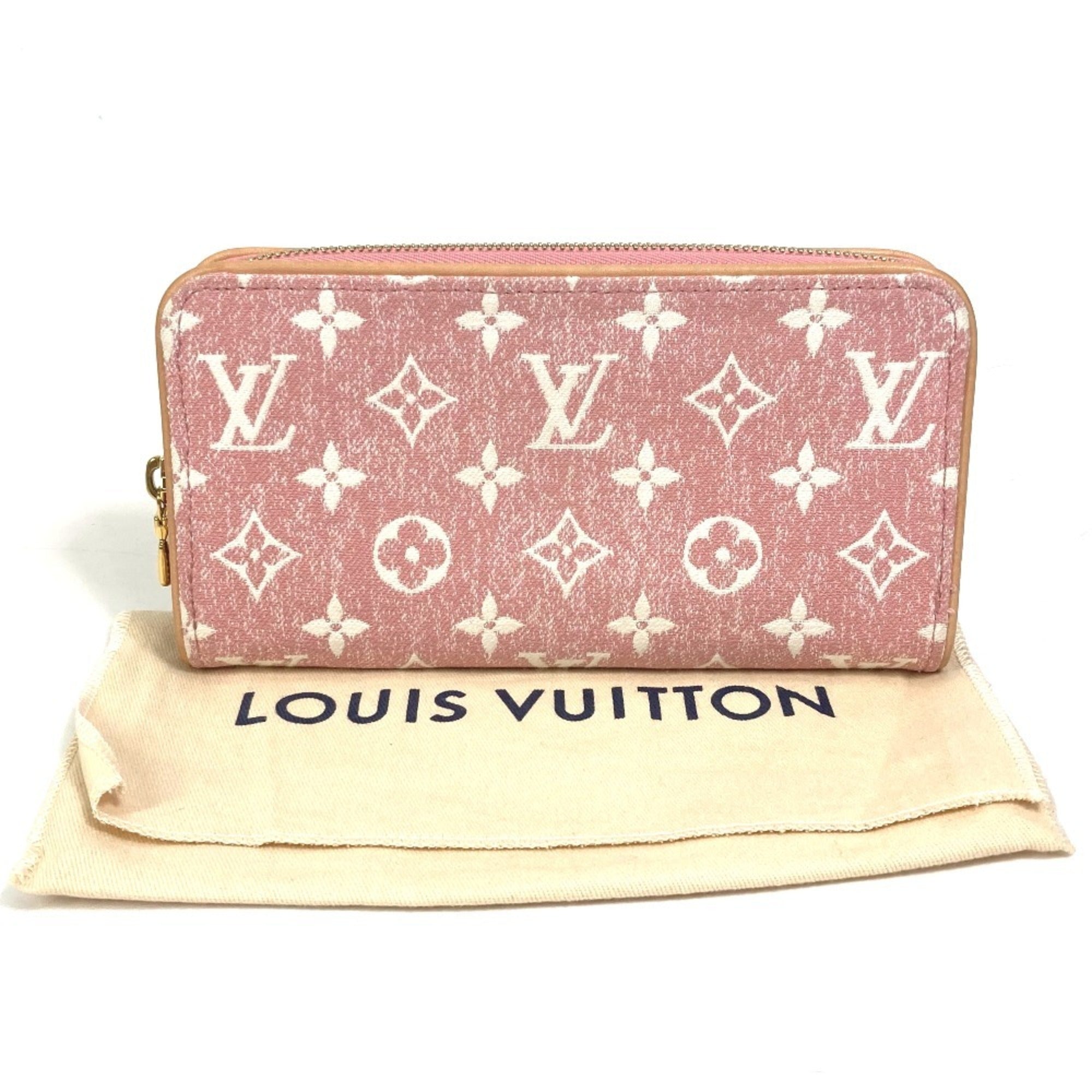 Louis Vuitton Monogram Denim Pink Monogram Denim Long Wallet (Bi-Fold) (Pre-Owned)