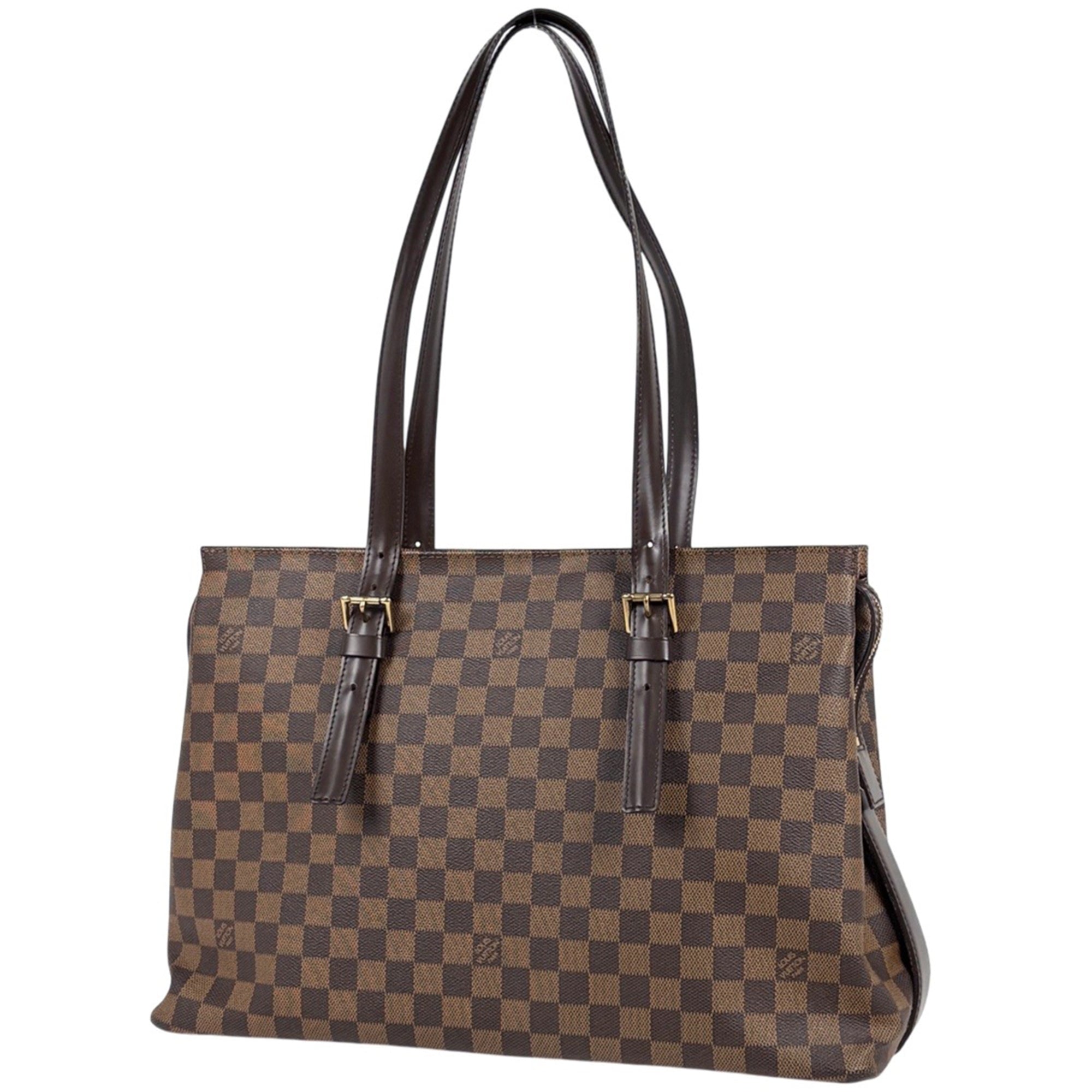 Louis Vuitton Brown Damier Canvas Shoulder Bag Tote Bag (Pre-Owned)