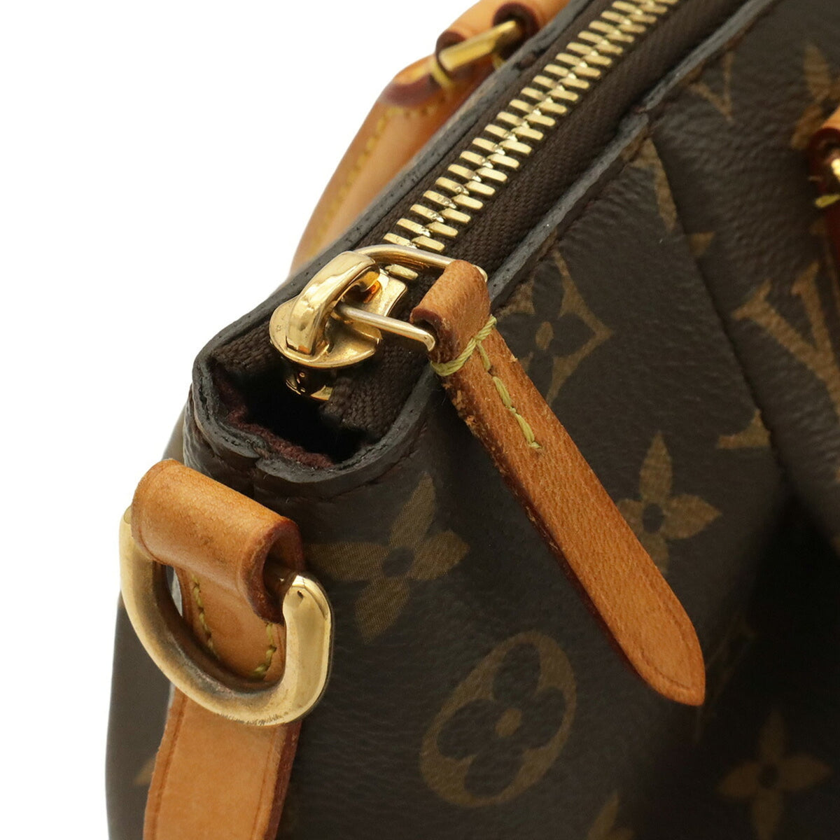 Louis Vuitton Brown Galle Monogram White Monogram Handbag (Pre-Owned)