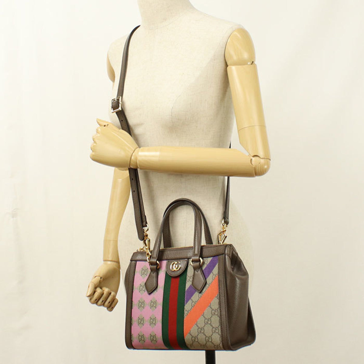 Gucci Beige Pvc Leather Handbag (Pre-Owned)