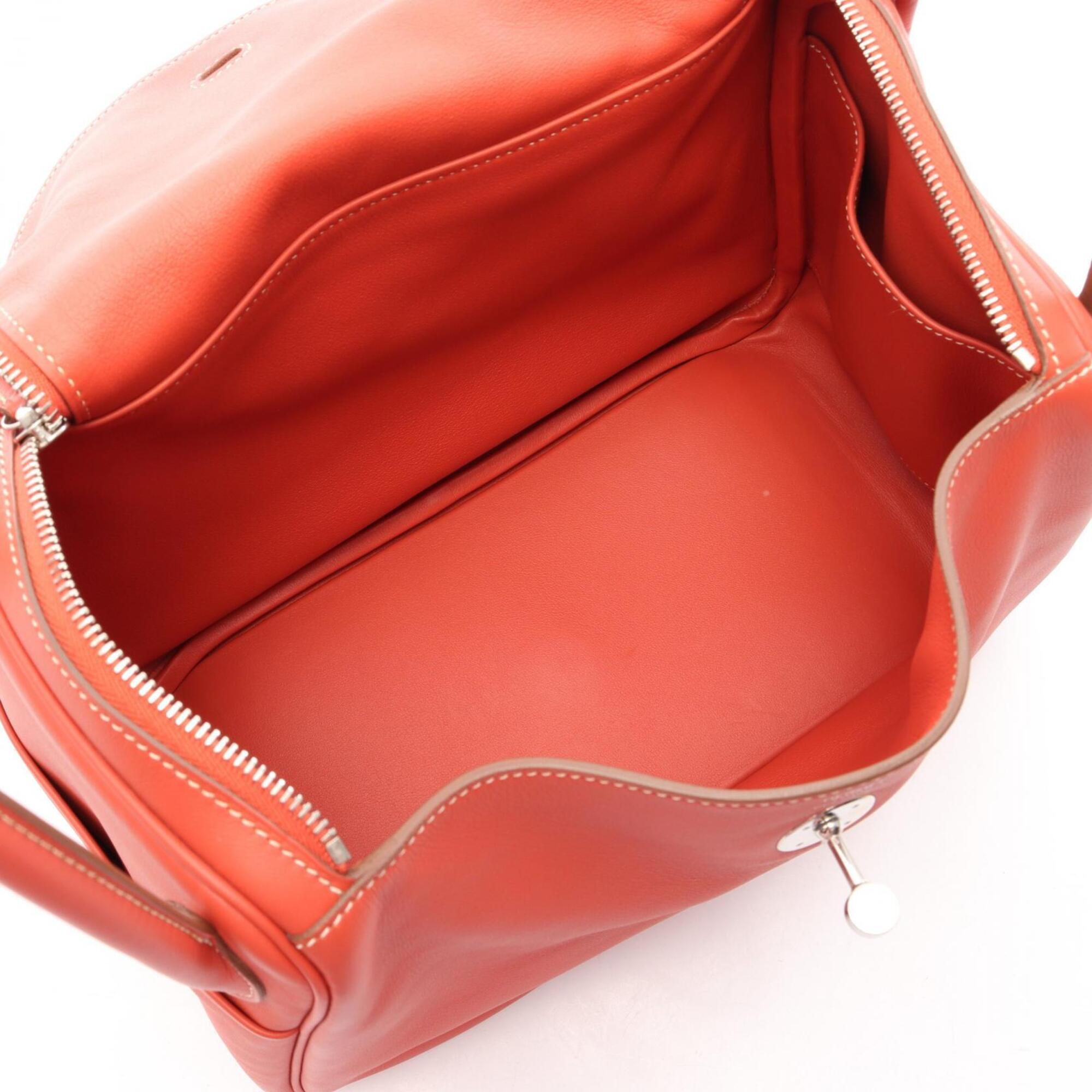 Hermes Orange Rosy Swift Leather Handbag Shoulder Bag (Pre-Owned)