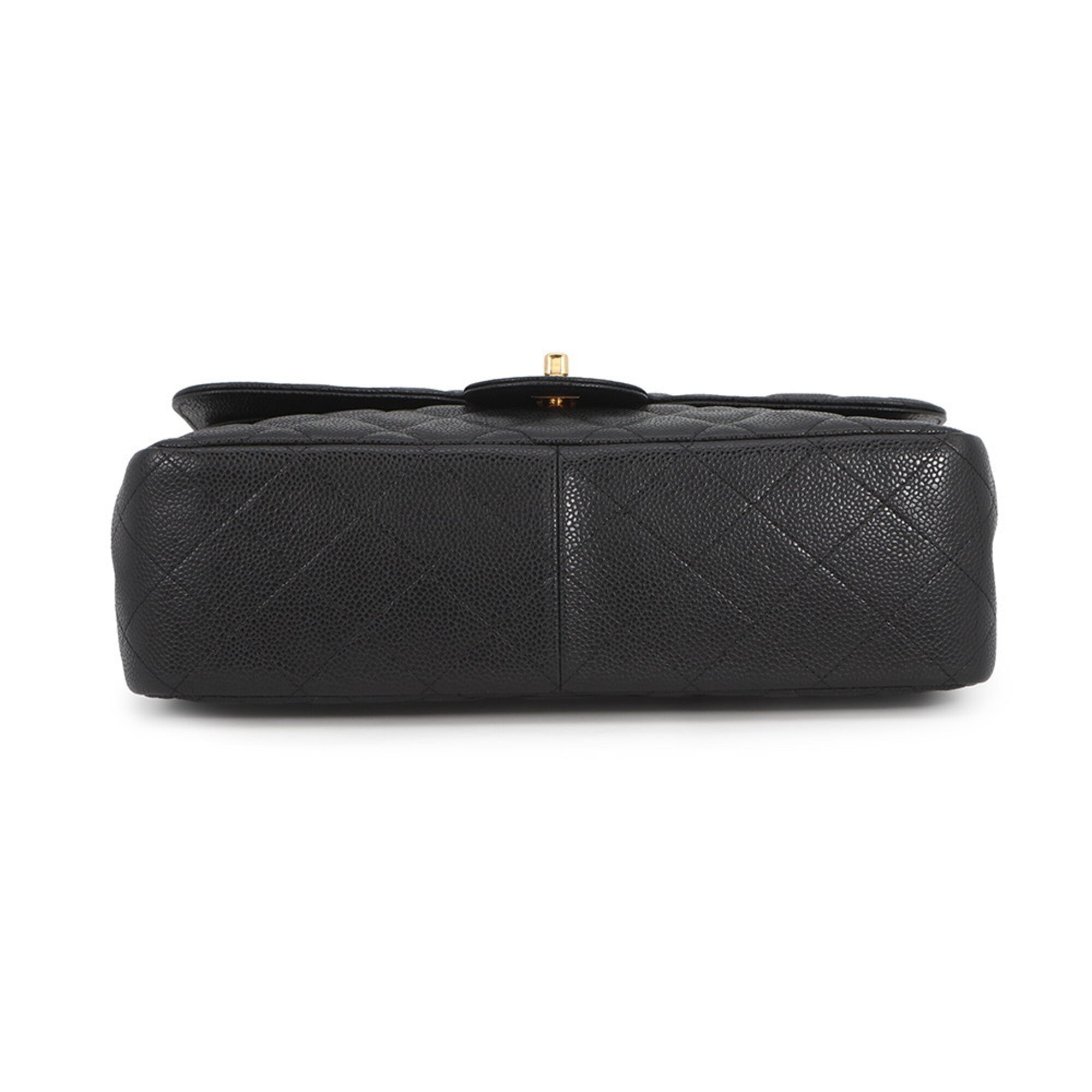 Chanel Black Grained Calfskin Handbag Shoulder Bag (Pre-Owned)