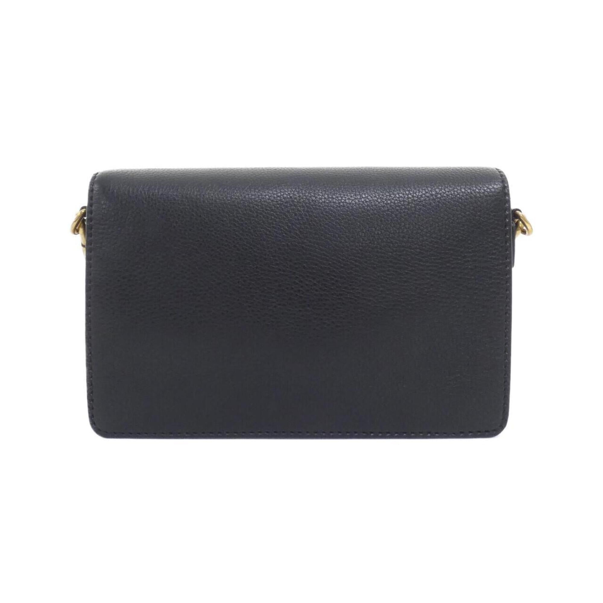 Christian Dior Black Leather Shoulder Bag (Pre-Owned)