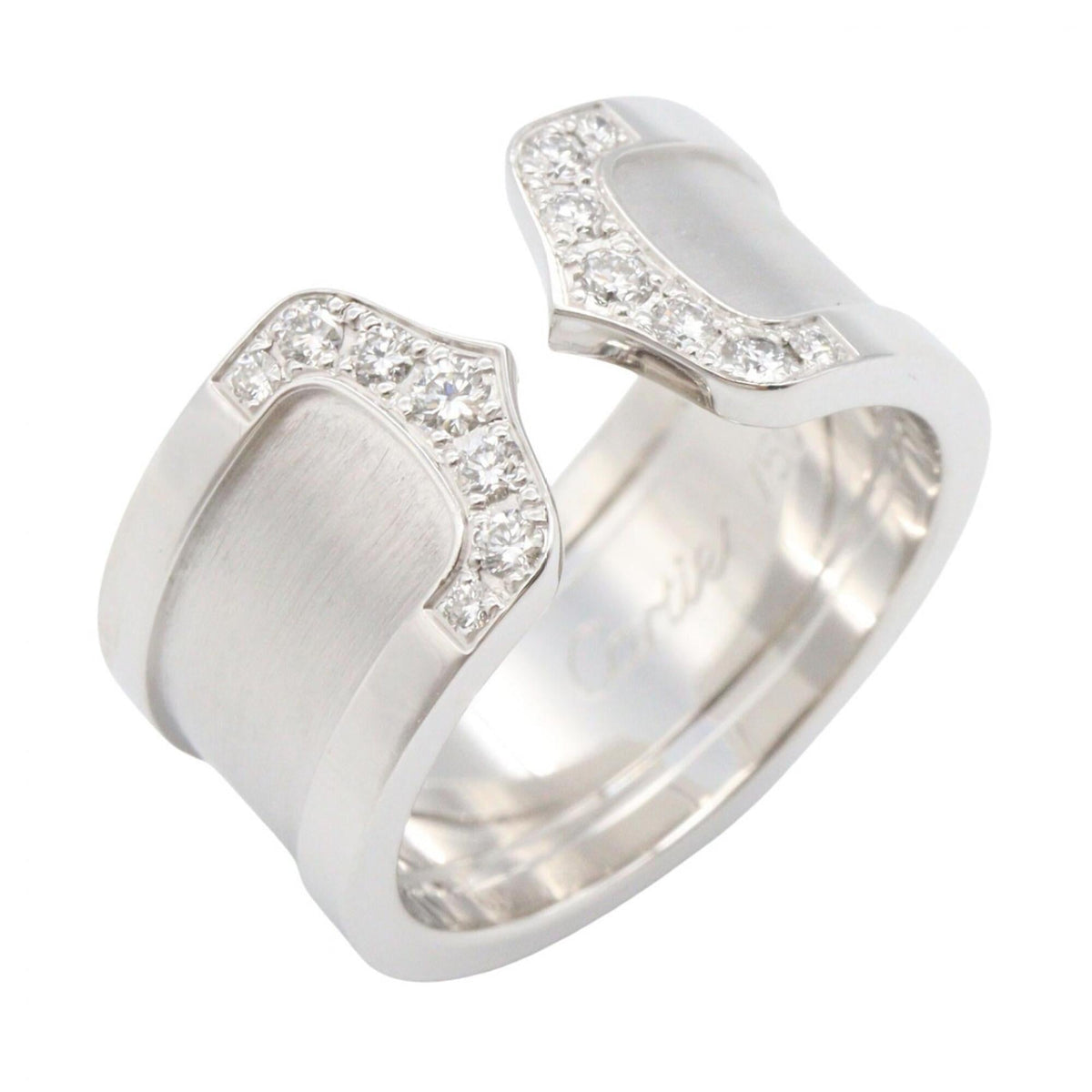 Cartier Clear White Gold White Gold (18K) Band Ring (Pre-Owned)