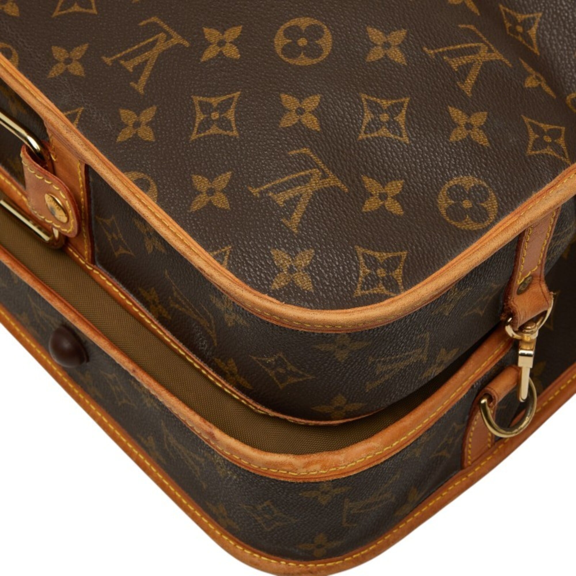Louis Vuitton Monogram Brown Pvc Leather Garment Case (Pre-Owned)