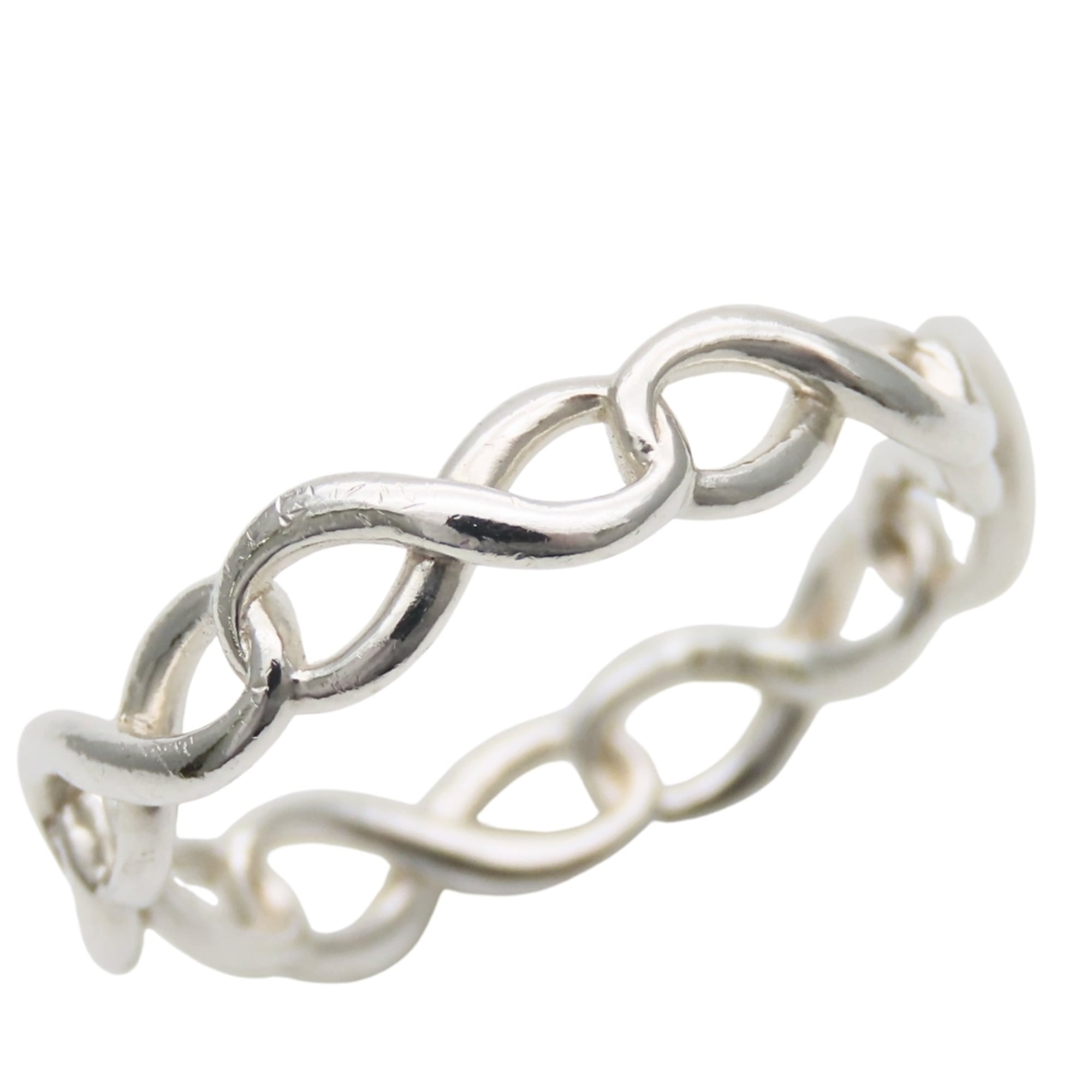Tiffany Silver Silver 925 Band Ring (Pre-Owned)