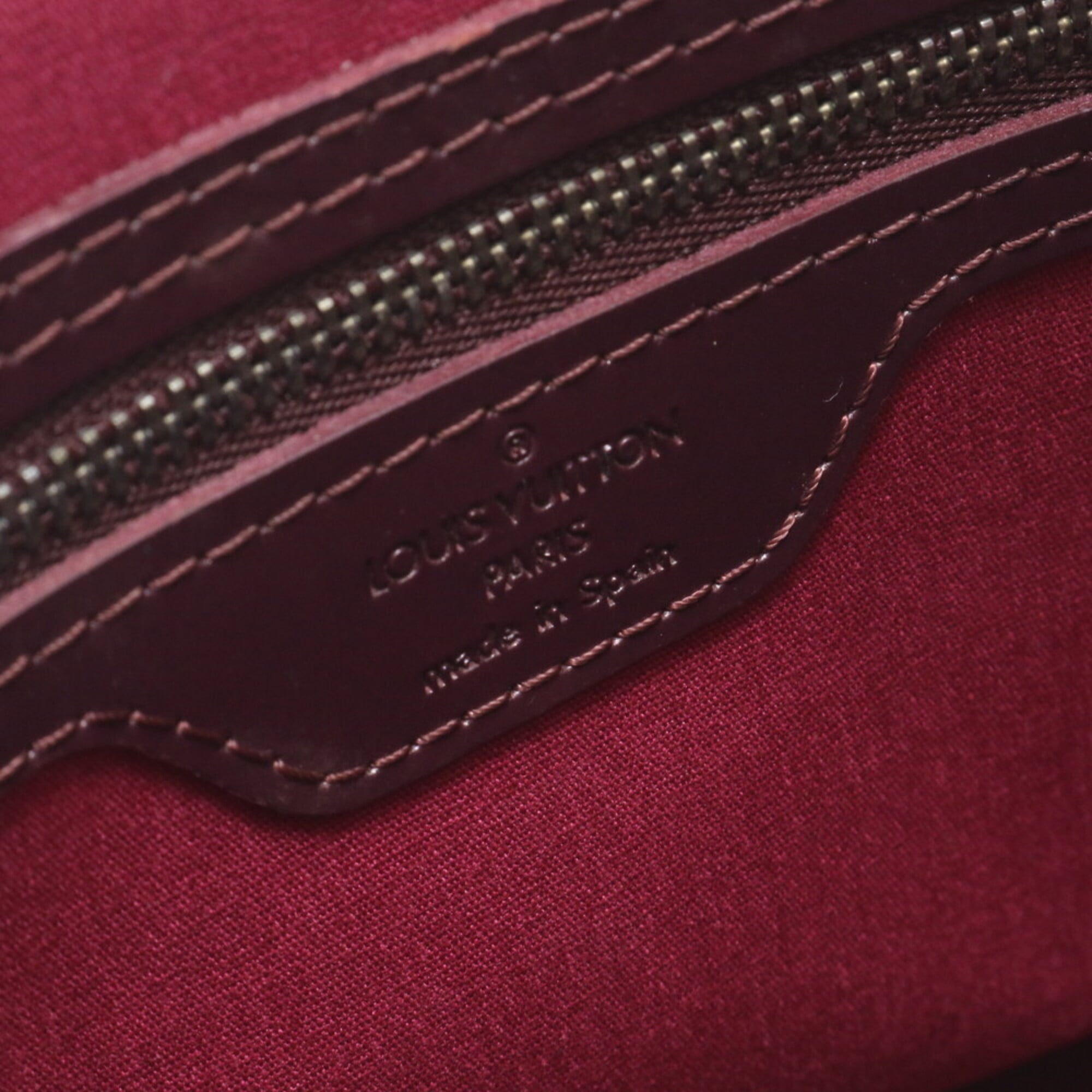 Louis Vuitton Monogram Violet Leather Handbag Tote Bag (Pre-Owned)