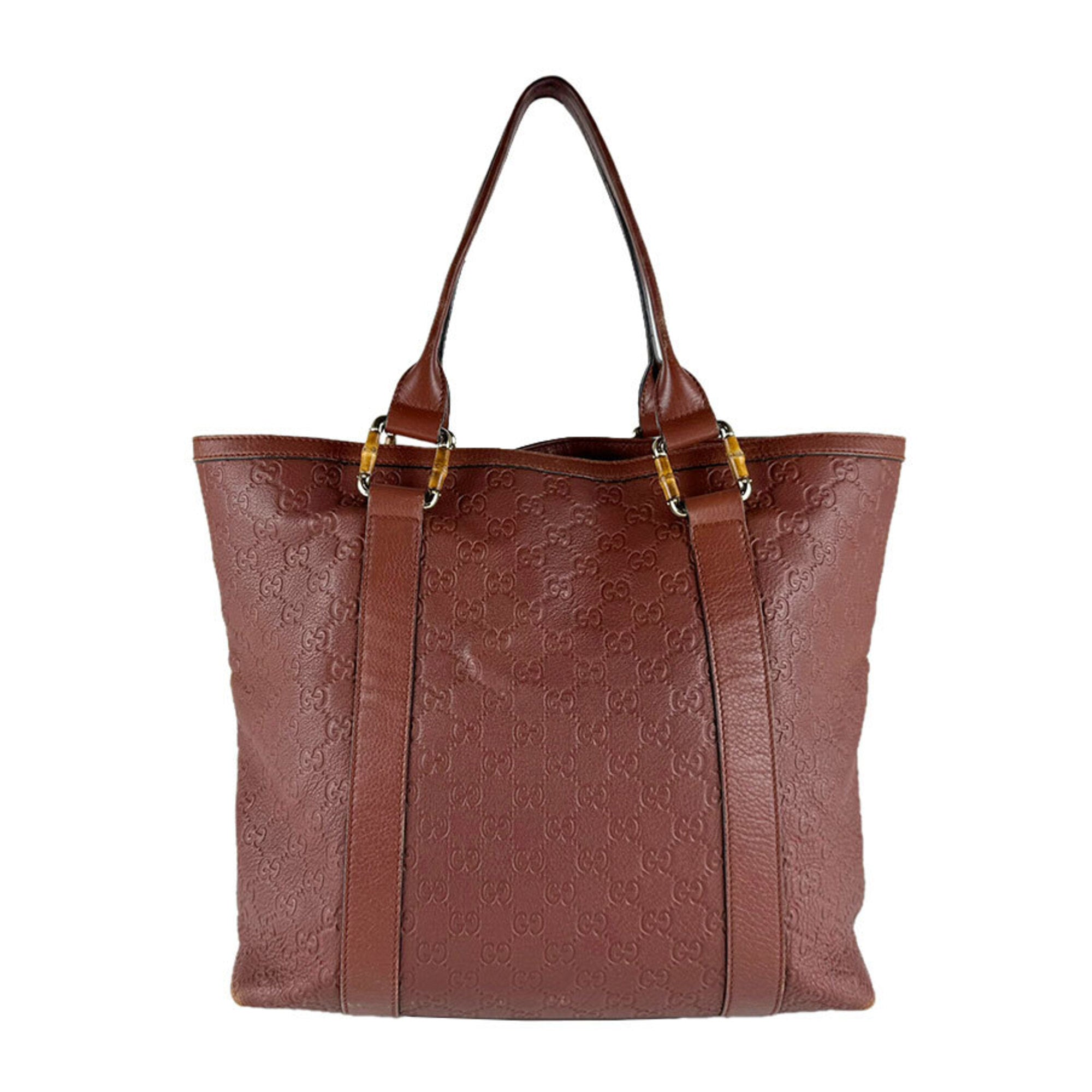 Gucci Brown Leather Tote Bag (Pre-Owned)
