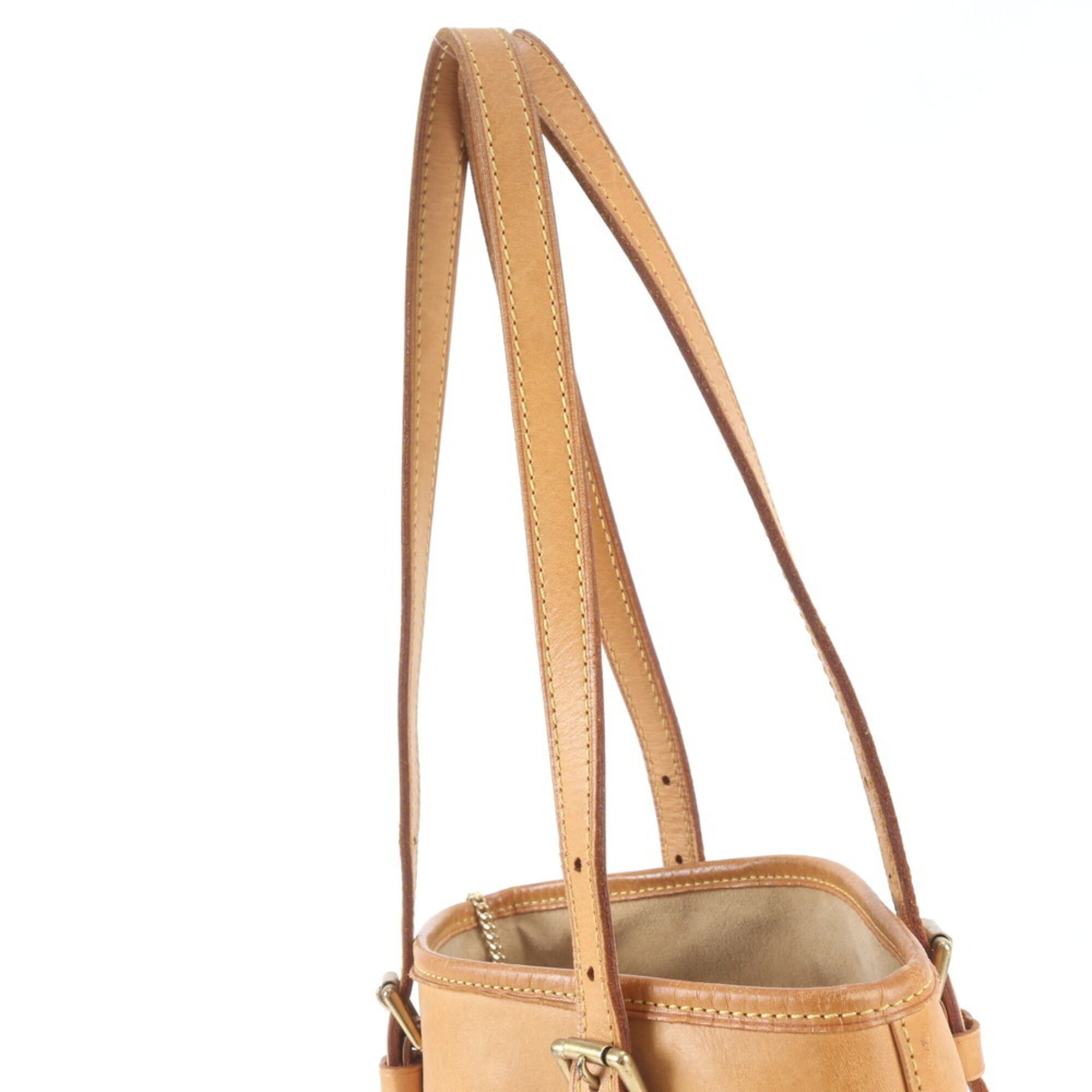 Louis Vuitton Natural Leather Handbag Pouch Shoulder Bag Tote Bag (Pre-Owned)