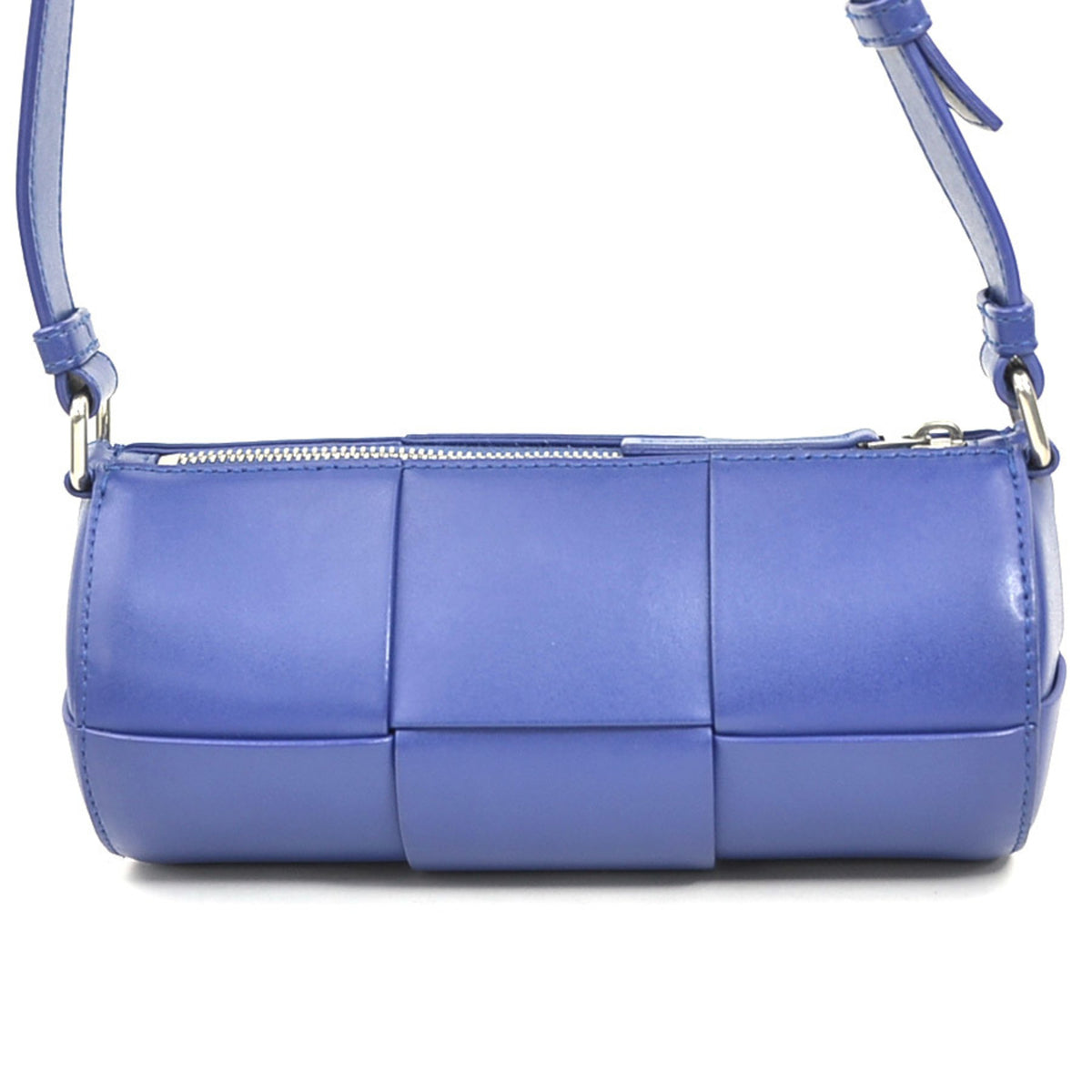 Bottega Veneta Blue Leather Shoulder Bag (Pre-Owned)