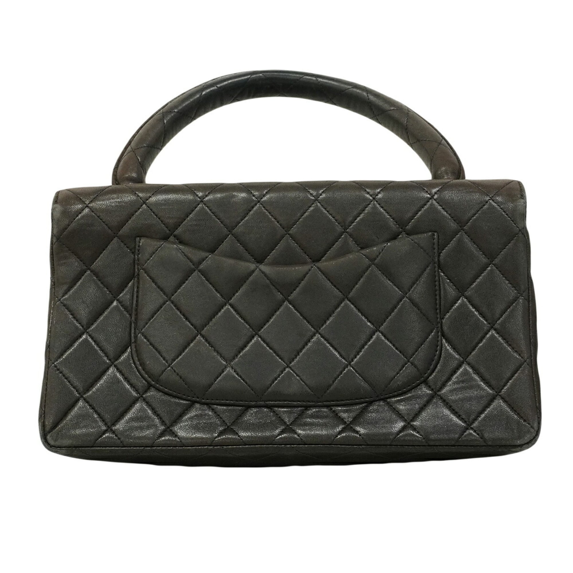 Chanel Black Leather Handbag (Pre-Owned)