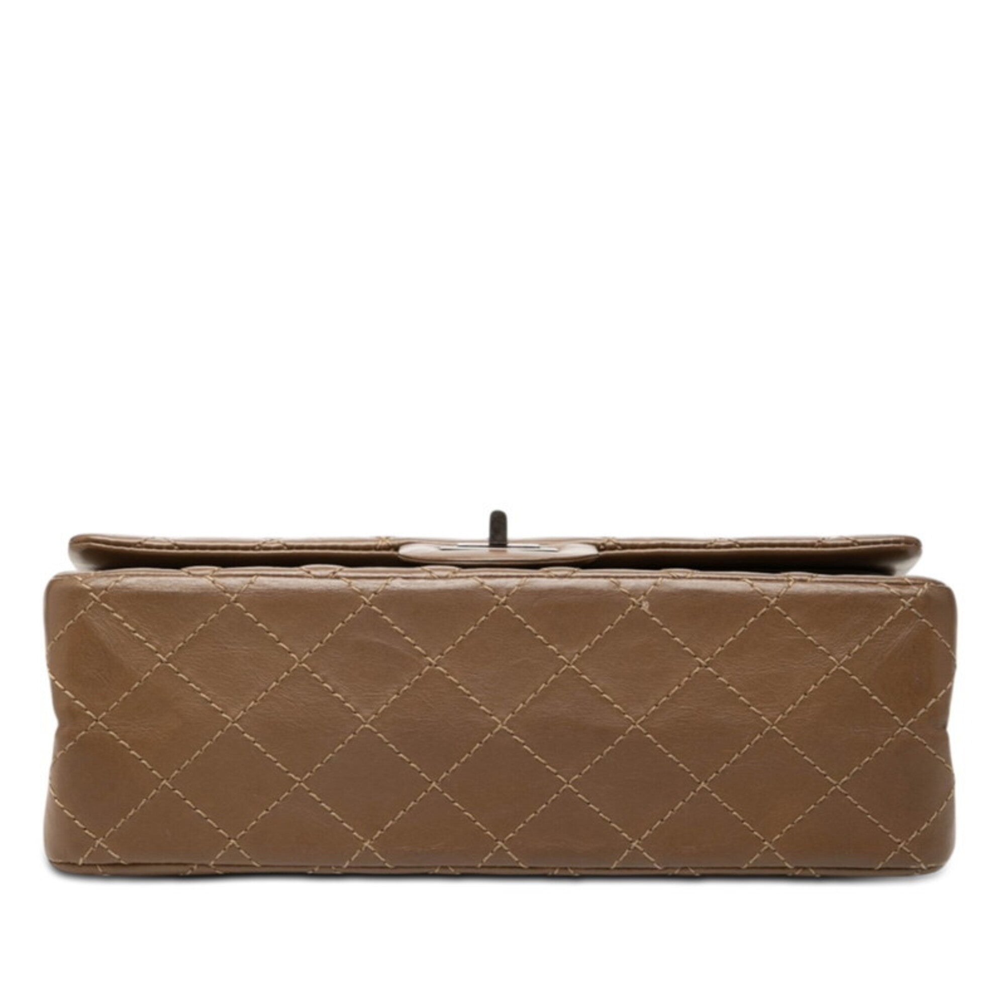 Chanel Brown Leather Shoulder Bag (Pre-Owned)