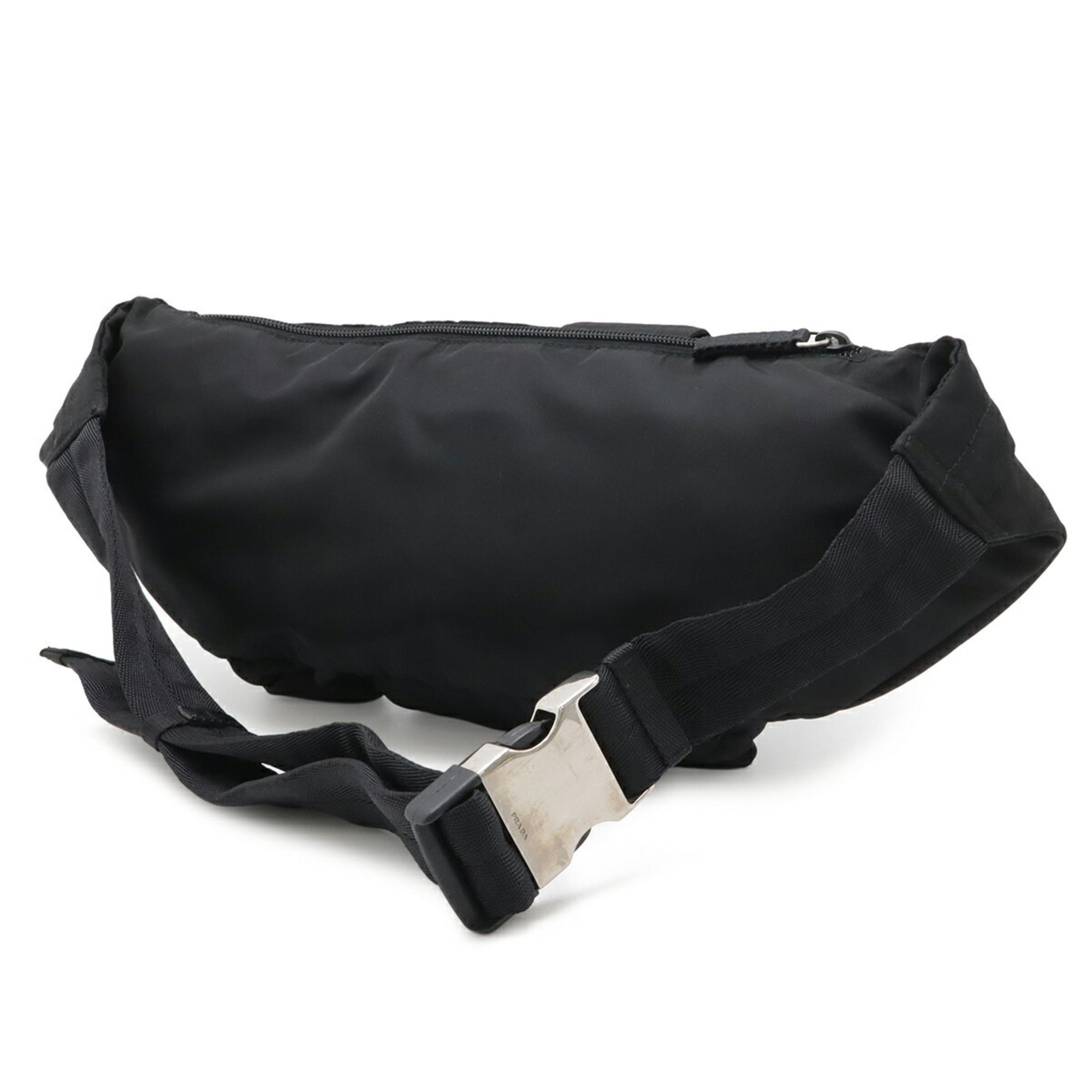Prada Black Nero Nylon Fanny Pack Pouch Sling Bag (Pre-Owned)