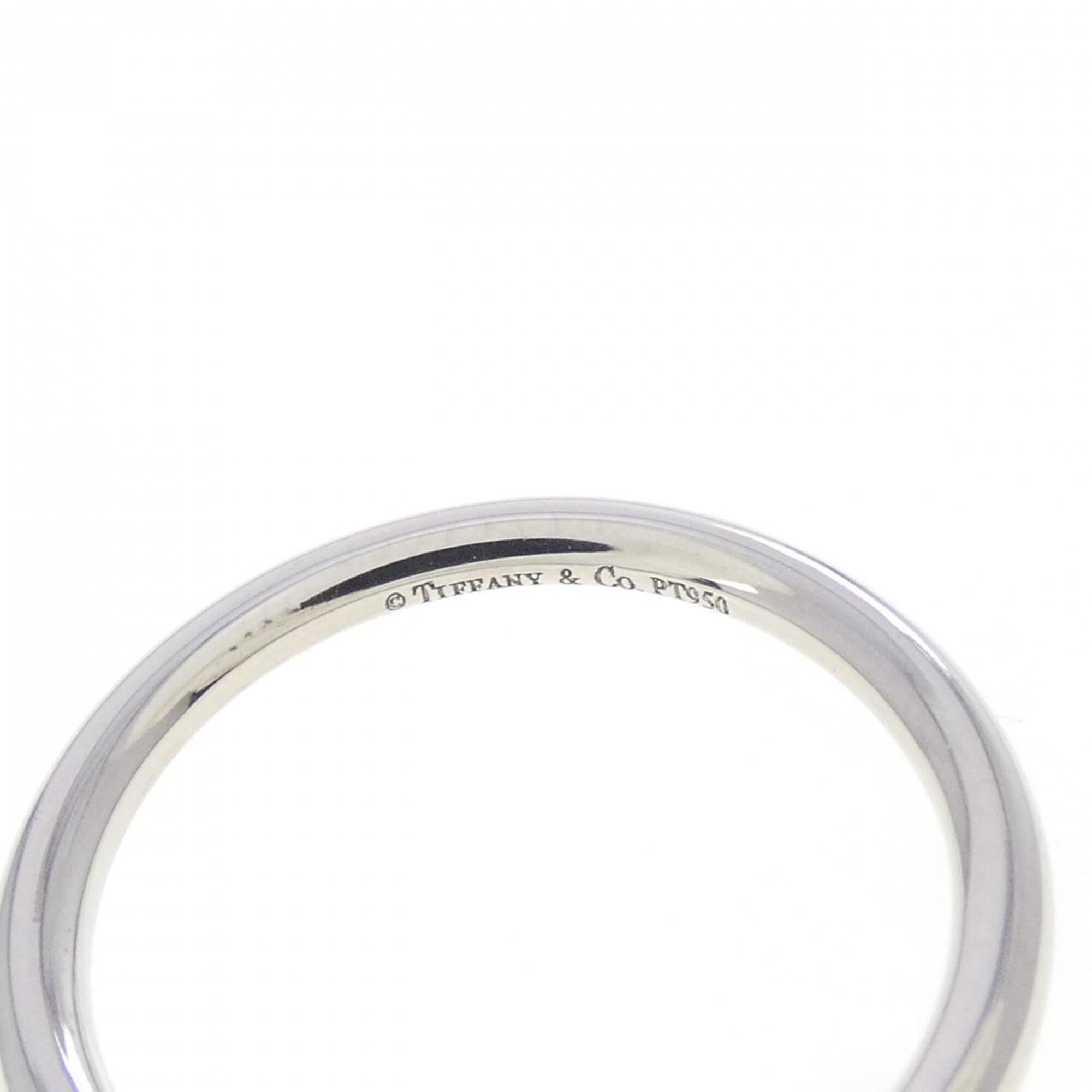 Tiffany Platinum Platinum 950 Band Ring (Pre-Owned)