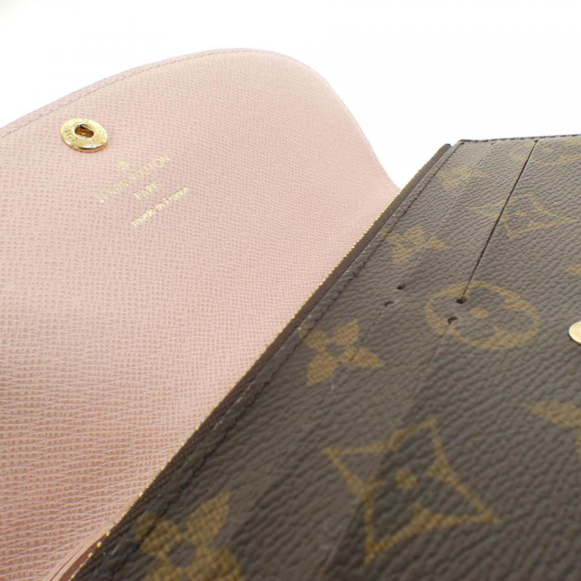 Louis Vuitton Brown Marron Rose Ballerine Coated Canvas Wallet (Bi-Fold) (Pre-Owned)