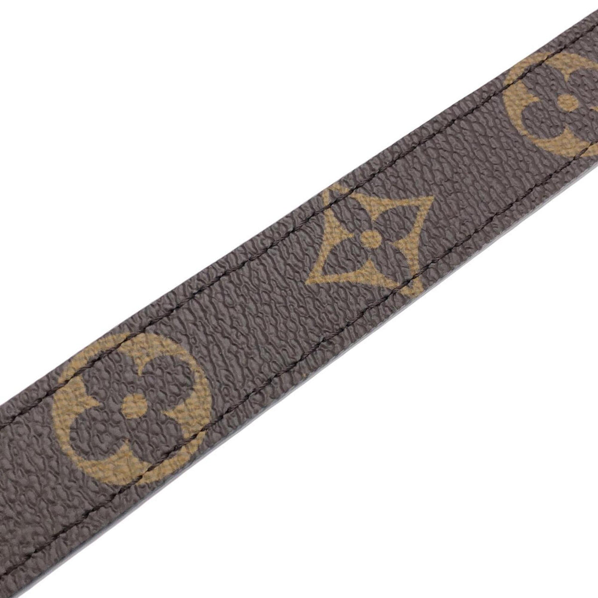 Louis Vuitton Black Marron Coated Canvas Leather Handbag Pouch (Pre-Owned)