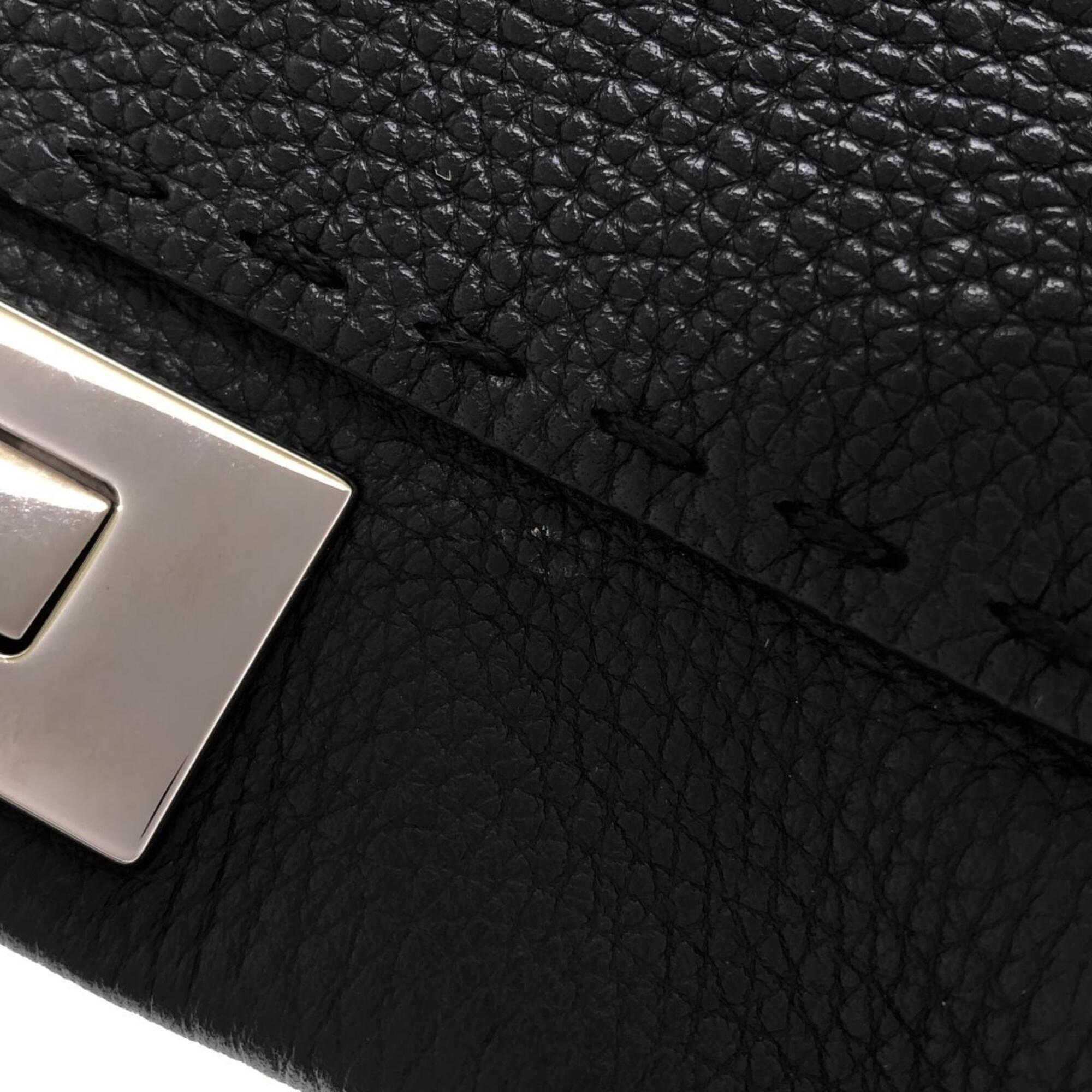 Fendi Selleria Black Leather Handbag (Pre-Owned)