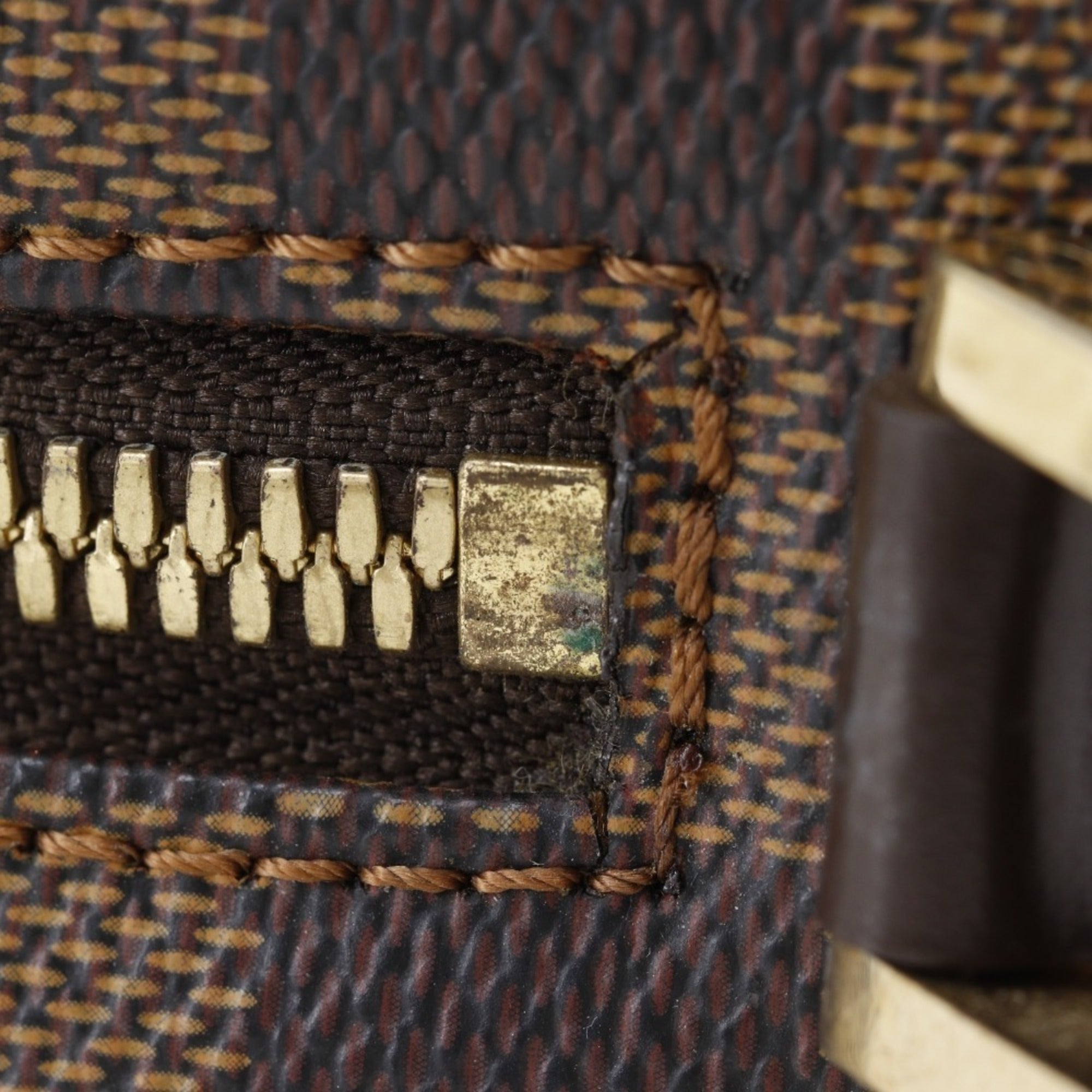 Louis Vuitton Damier Brown Damier Canvas Shoulder Bag (Pre-Owned)