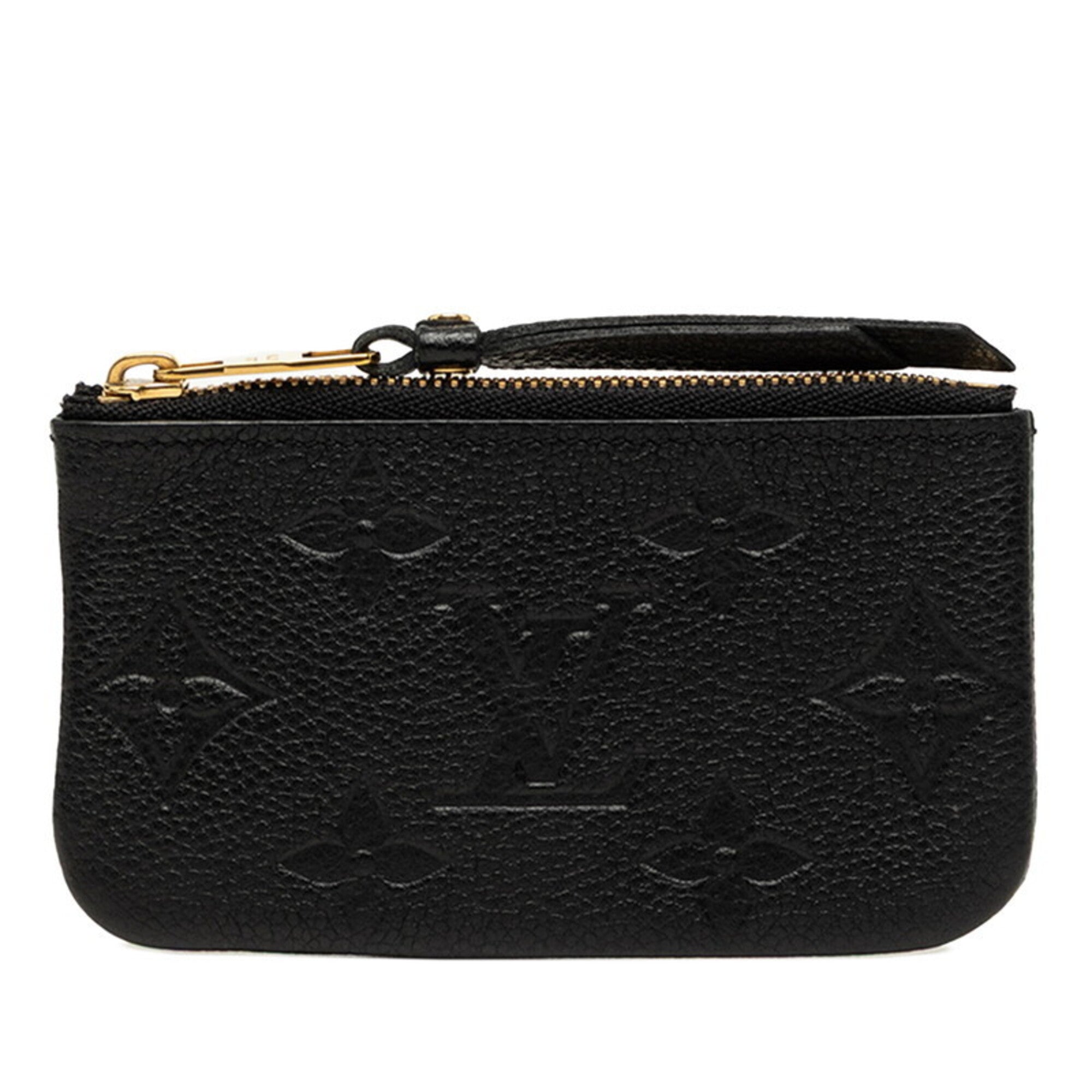 Louis Vuitton Black Noir Leather Coin Purse/Coin Case (Pre-Owned)