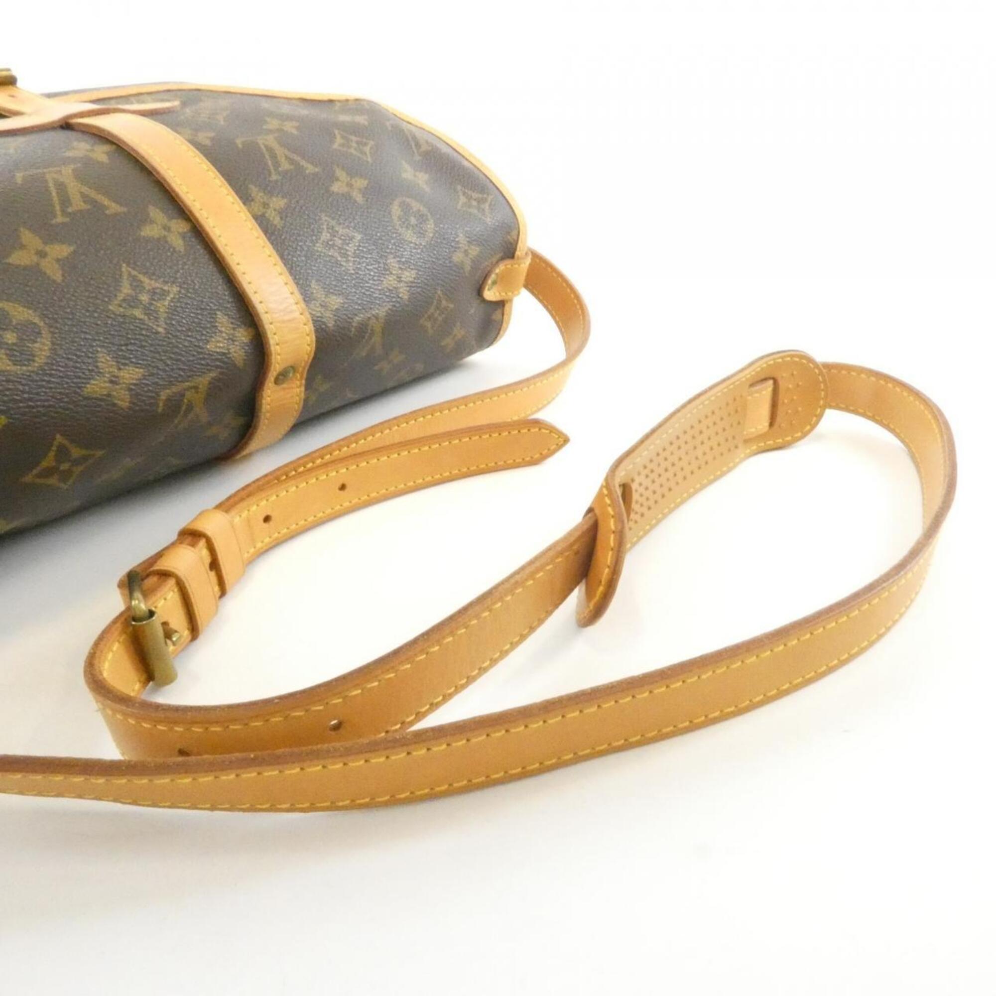 Louis Vuitton Marron Coated Canvas Shoulder Bag (Pre-Owned)