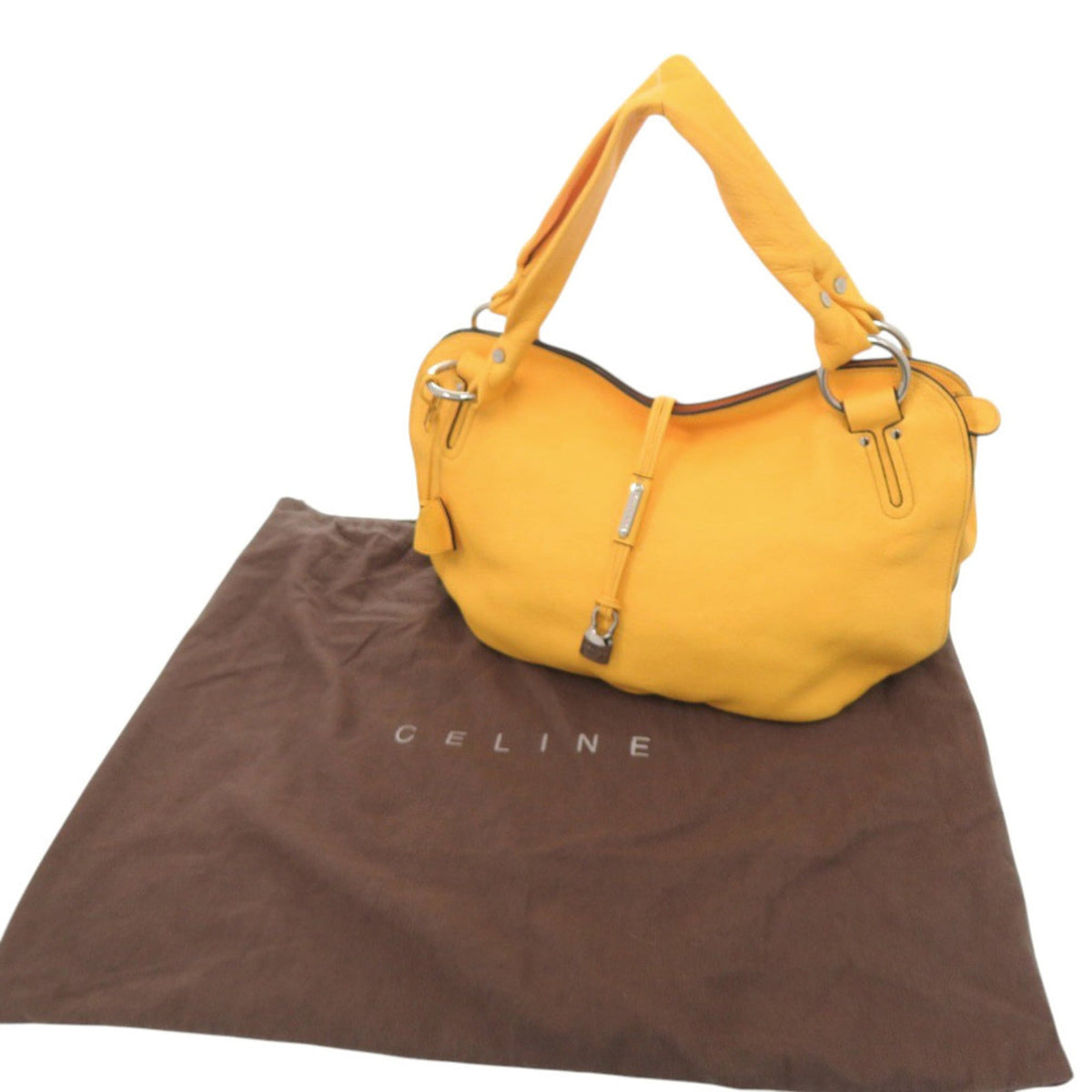 Celine Yellow Leather Handbag (Pre-Owned)