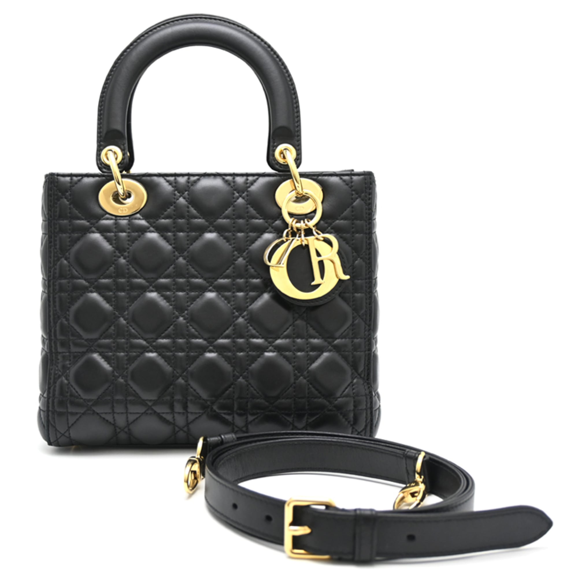Christian Dior Black Leather Handbag (Pre-Owned)
