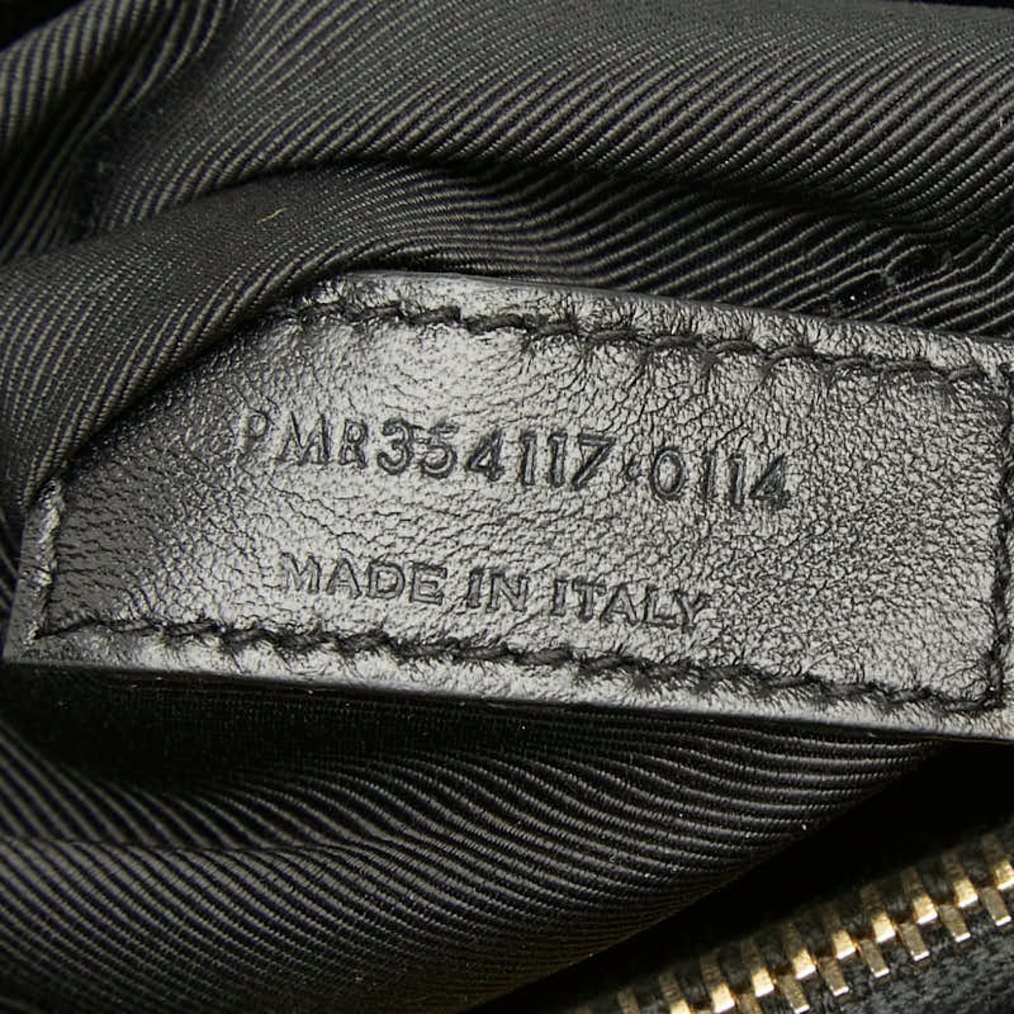 Saint Laurent Black Leather Shoulder Bag Tote Bag (Pre-Owned)