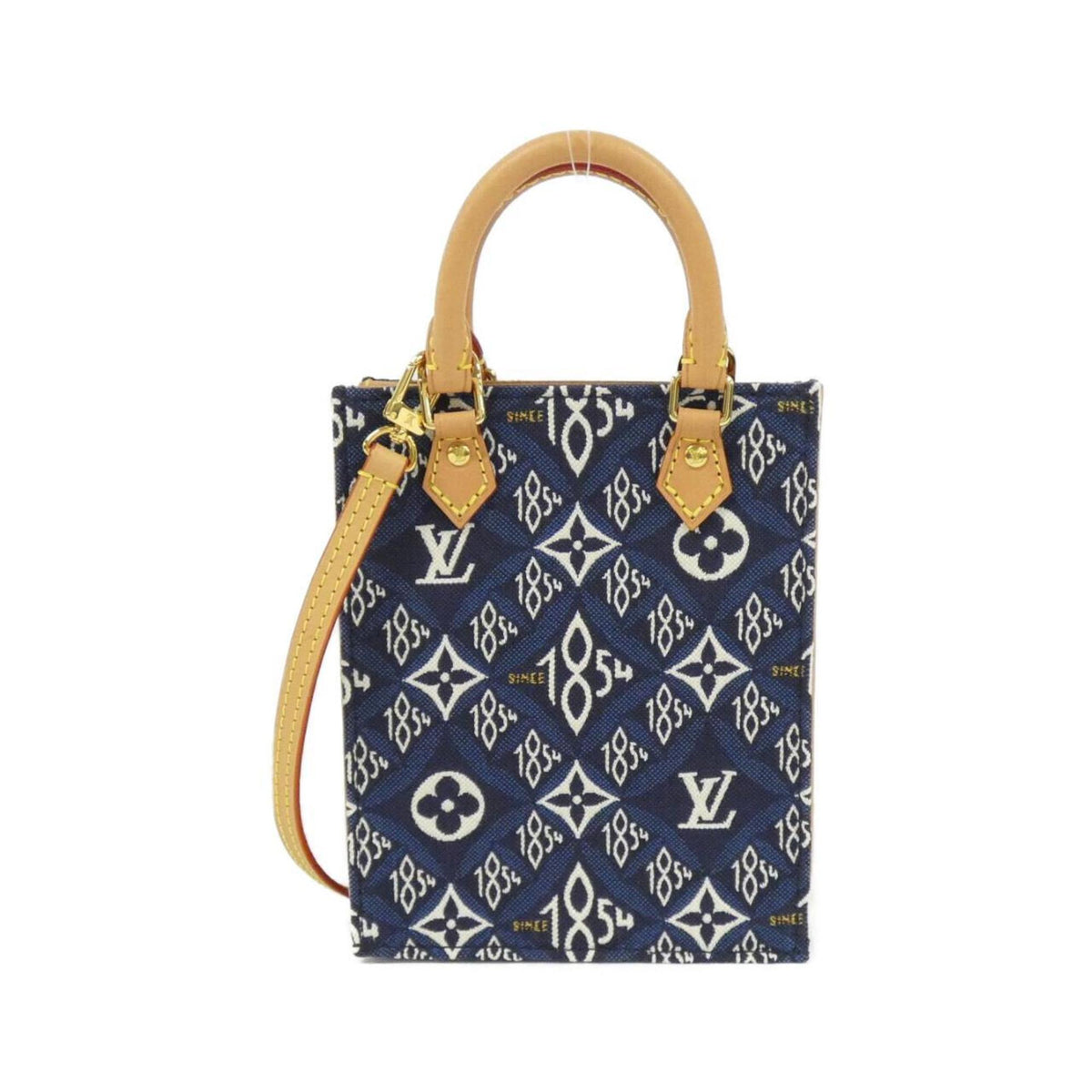 Louis Vuitton Blue Navy Jacquard Handbag (Pre-Owned)