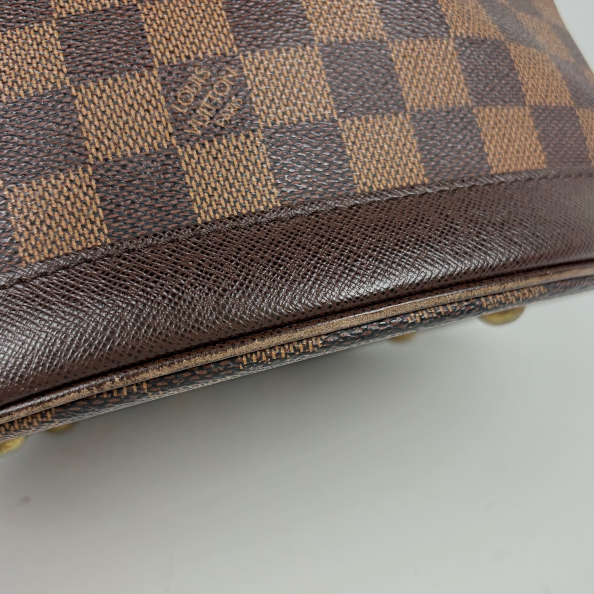 Louis Vuitton Brown Damier Canvas Handbag Tote Bag (Pre-Owned)