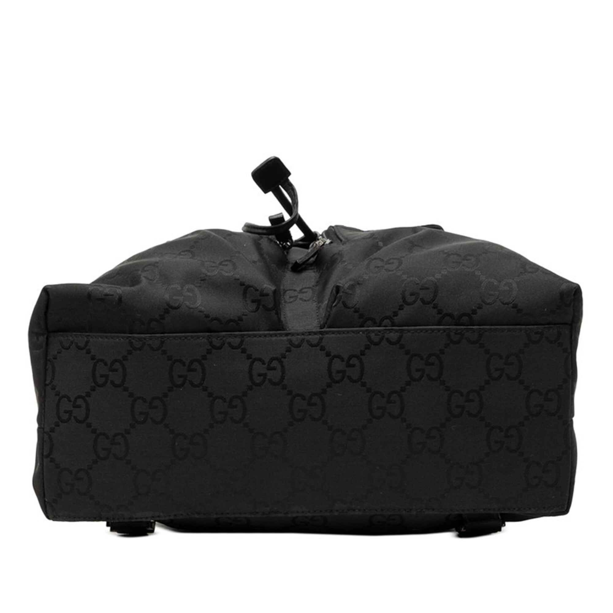 Gucci Black Nylon Leather Backpack (Pre-Owned)