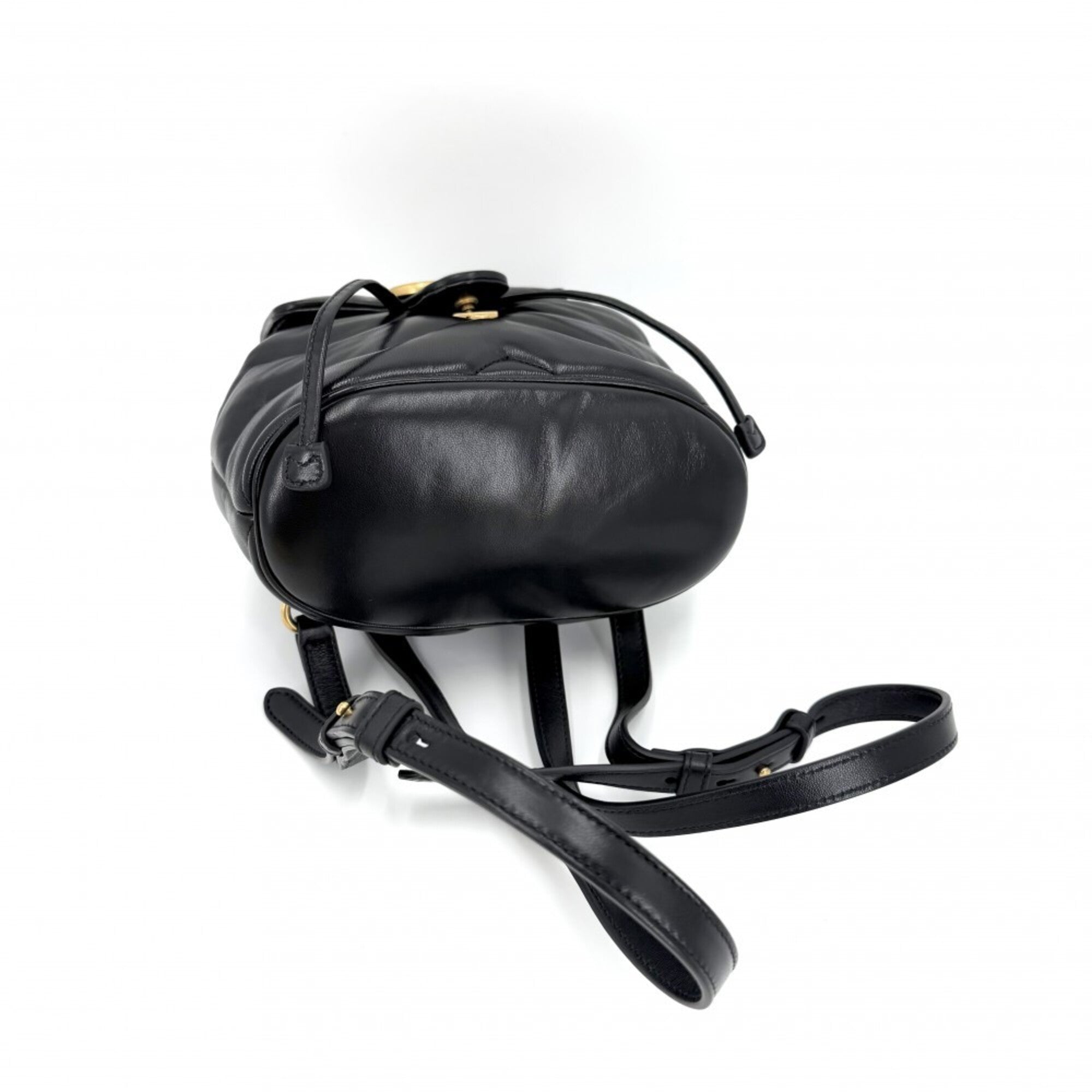 Gucci Black Leather Backpack (Pre-Owned)