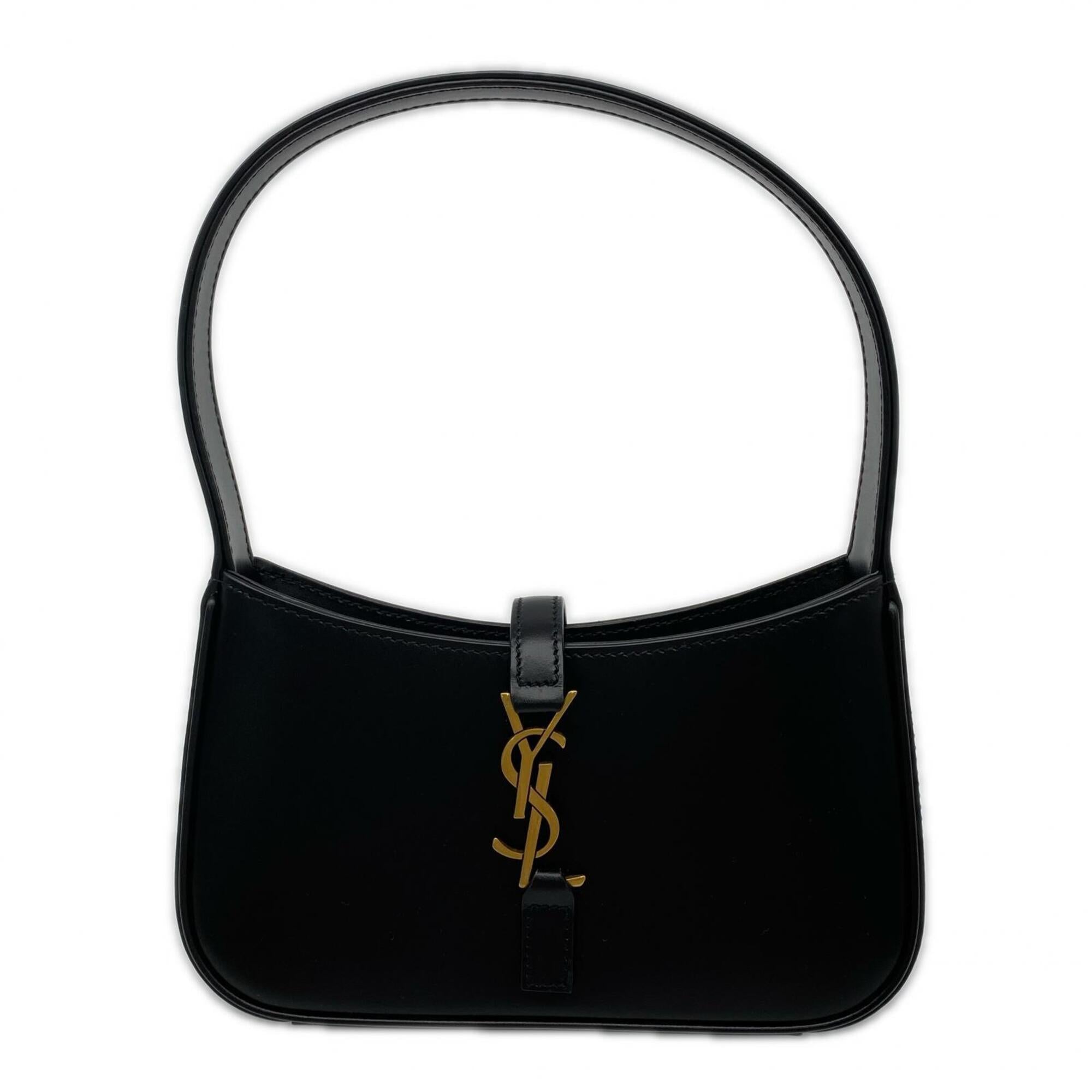 Yves Saint Laurent Black Leather Handbag (Pre-Owned)