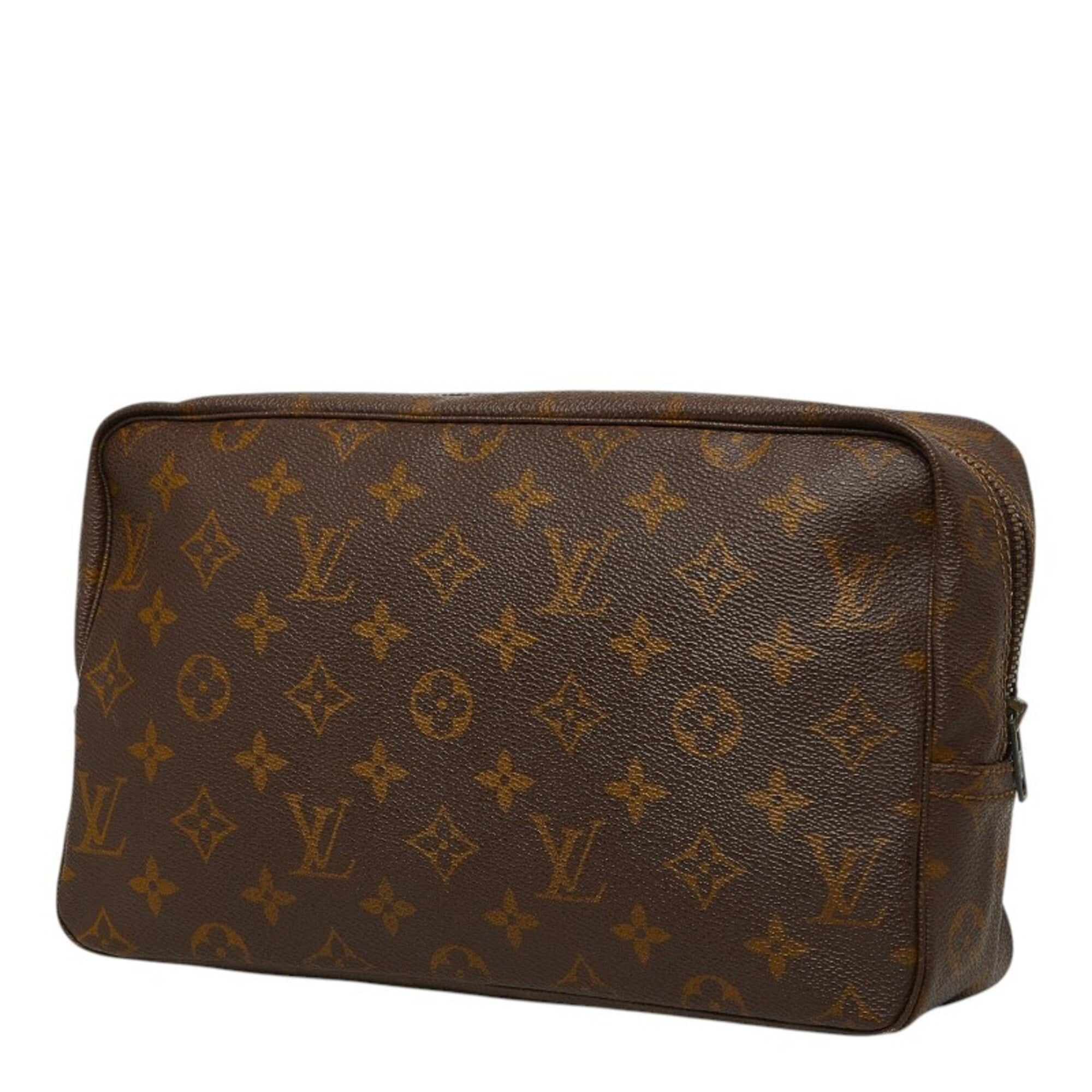 Louis Vuitton Brown Pvc Clutch Bag Handbag Pouch (Pre-Owned)