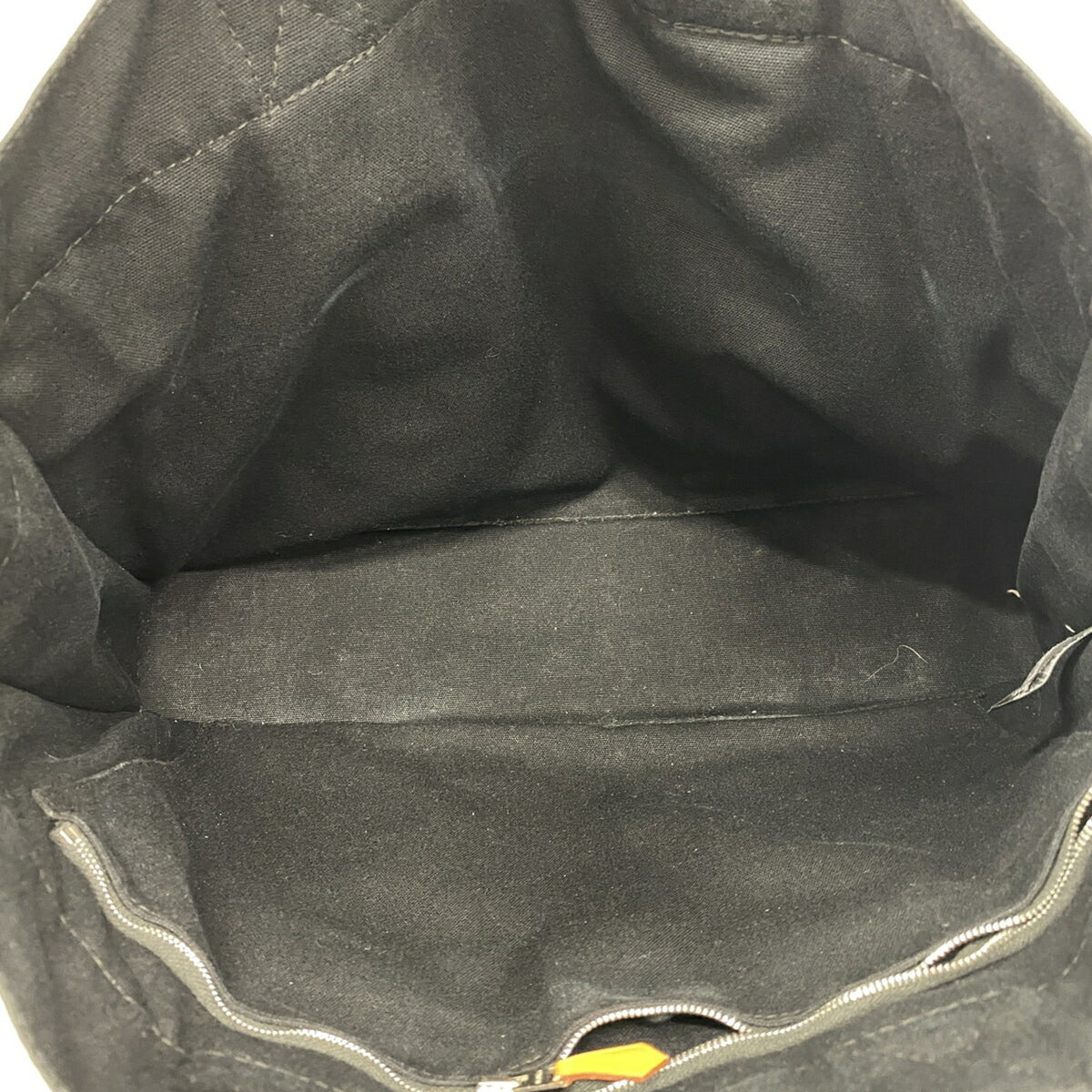 Hermes Black Canvas Tote Bag (Pre-Owned)