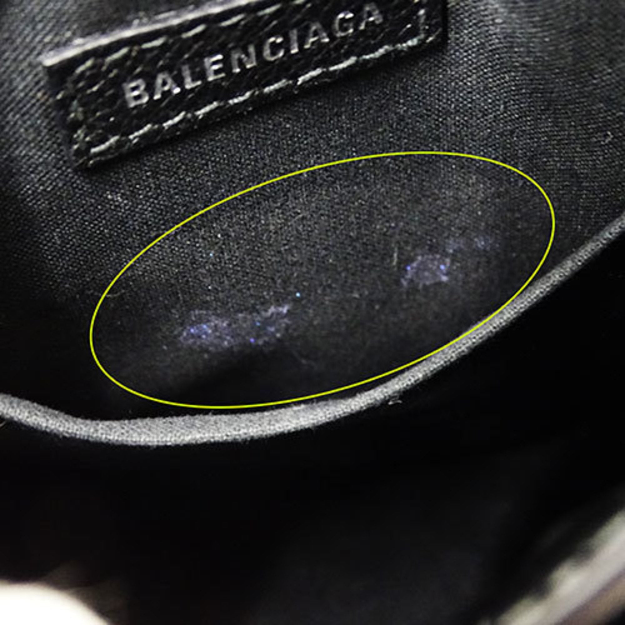 Balenciaga Black Leather Pochette Shoulder Bag (Pre-Owned)