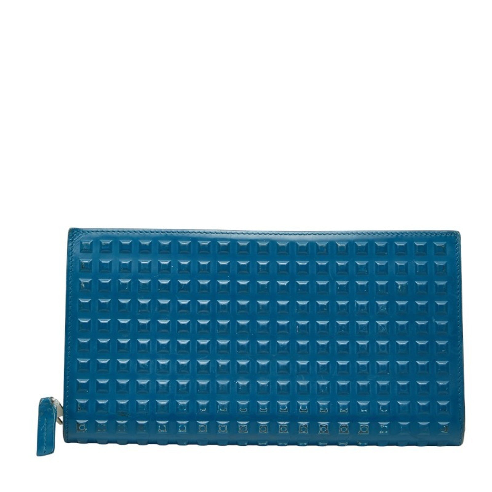 Balenciaga Blue Leather Long Wallet (Bi-Fold) (Pre-Owned)