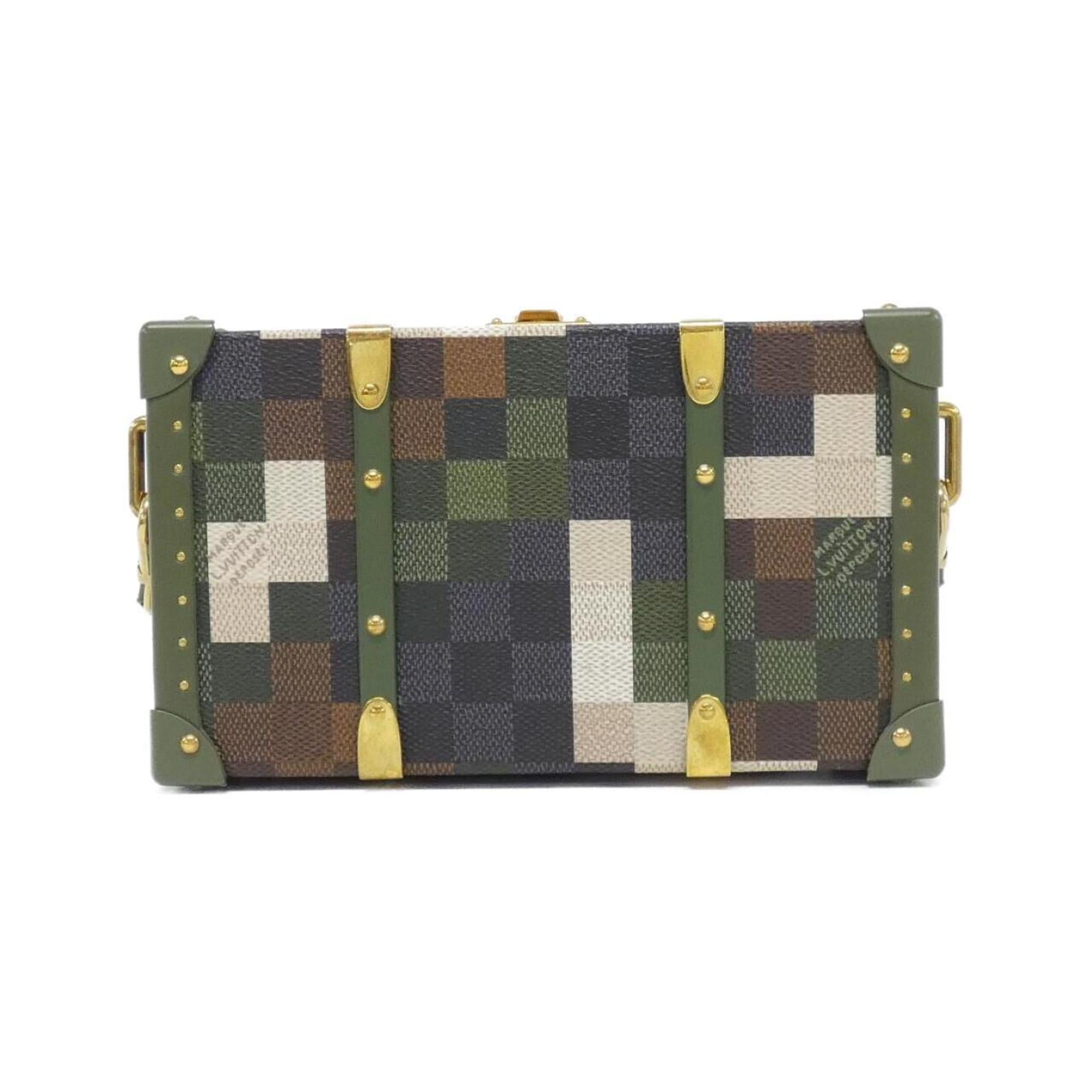 Louis Vuitton Vert Coated Canvas Shoulder Bag (Pre-Owned)