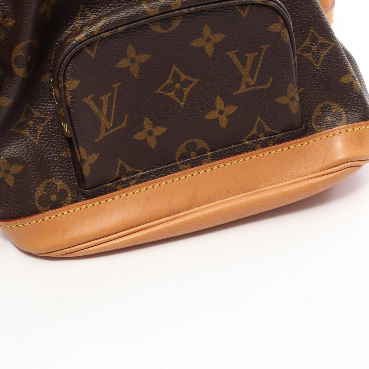Louis Vuitton Brown Pvc Leather Backpack Handbag (Pre-Owned)